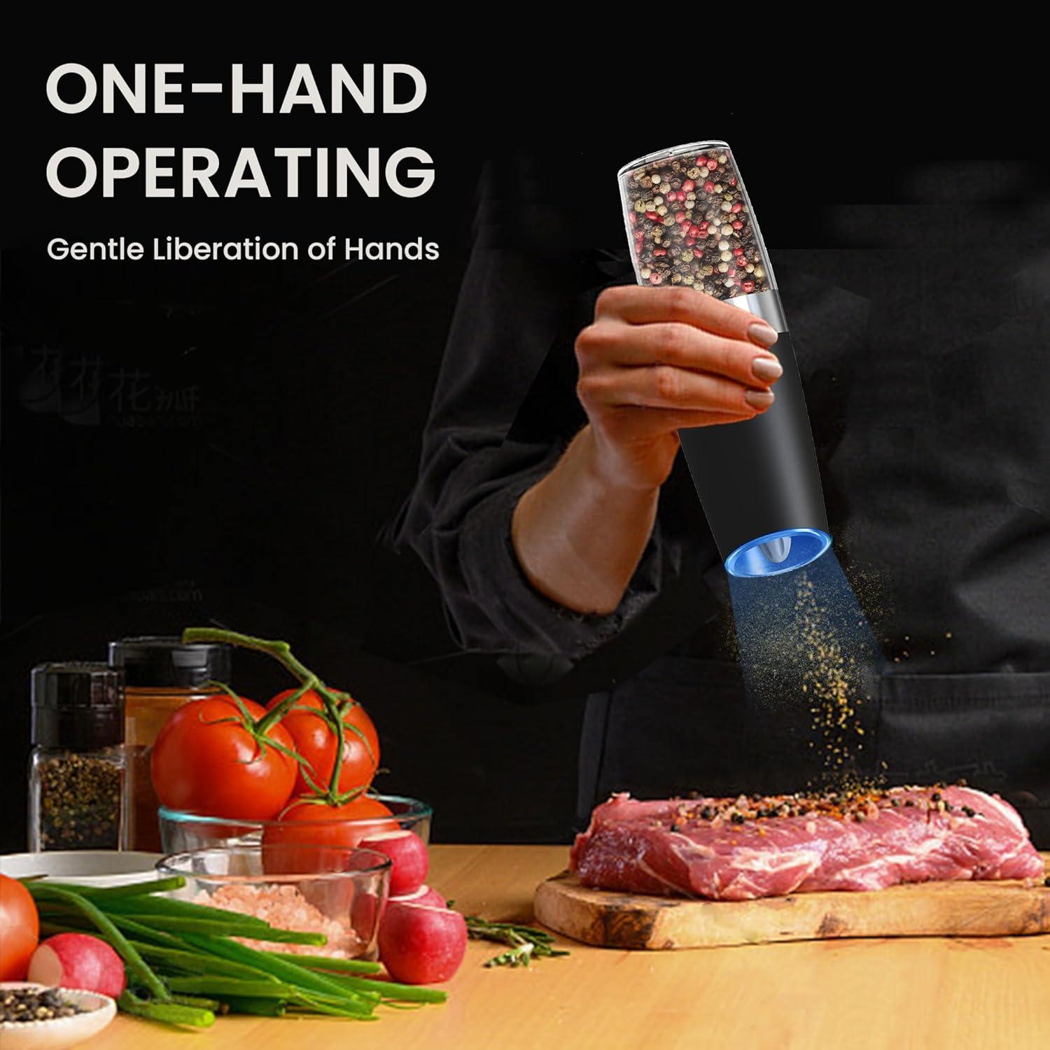 Juego de Molinillos Automáticos de Sal y Pimienta BELRIGO 2 Pcs