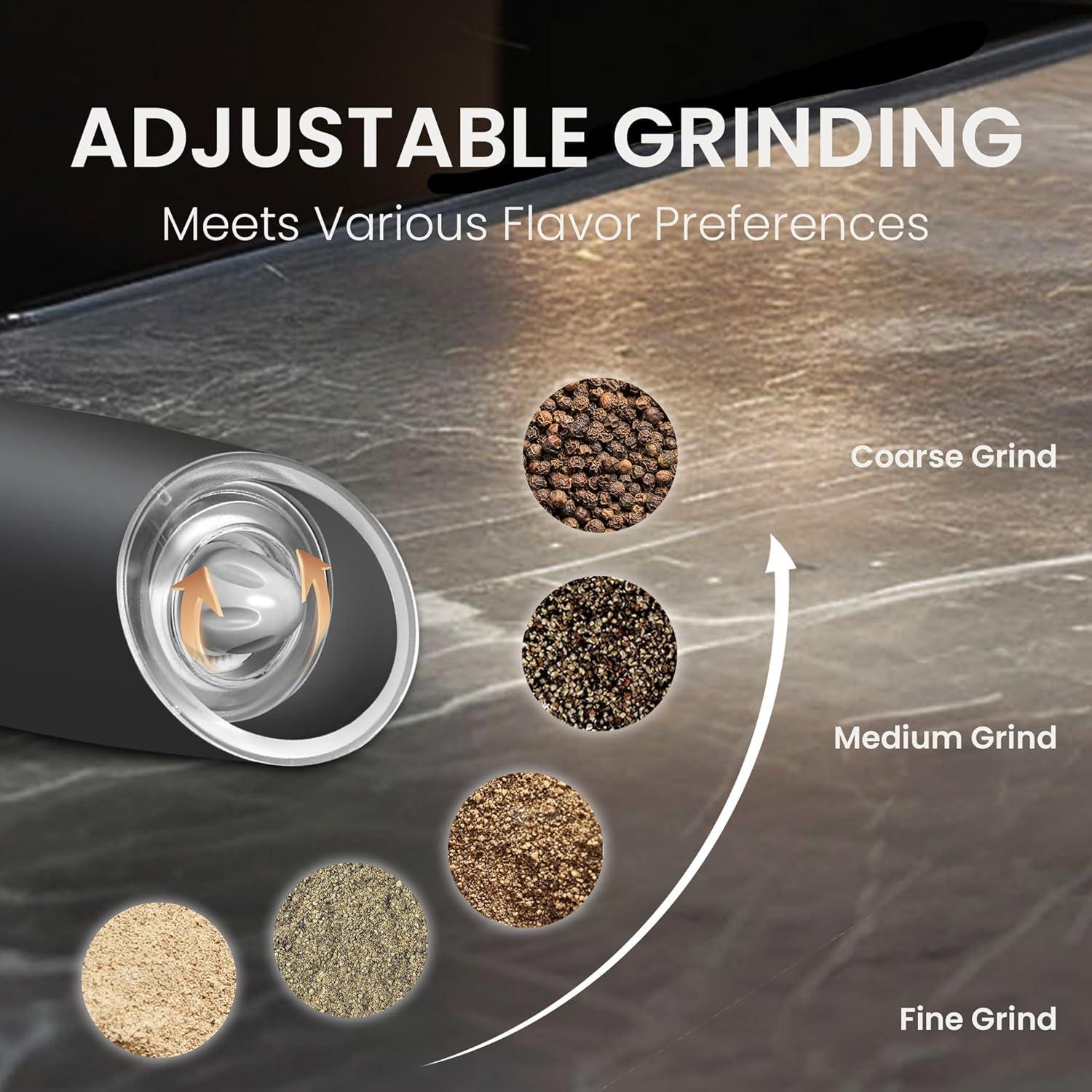 Juego de Molinillos Automáticos de Sal y Pimienta BELRIGO 2 Pcs