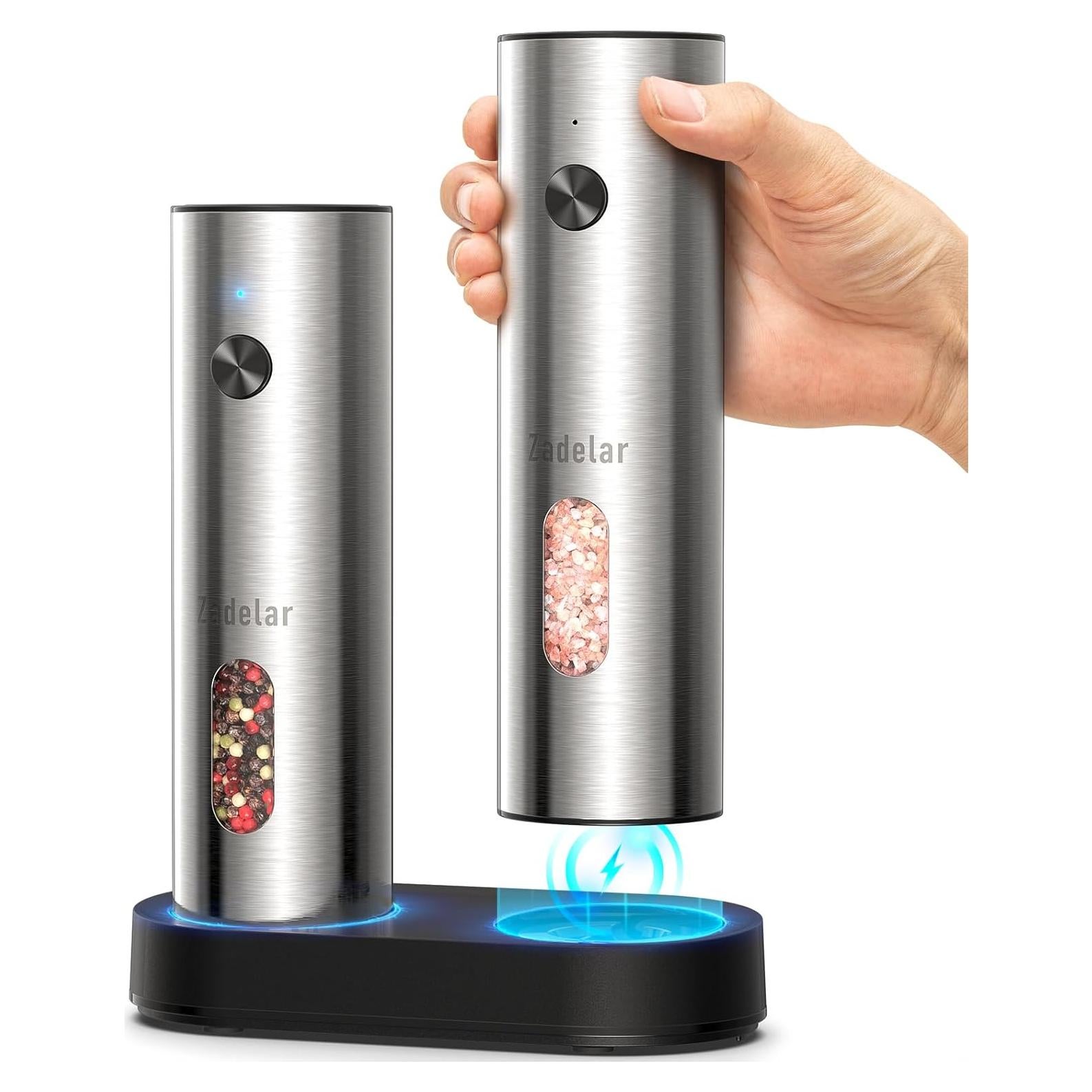 Juego de Molinillos Eléctricos de Sal y Pimienta Zadelar 110g