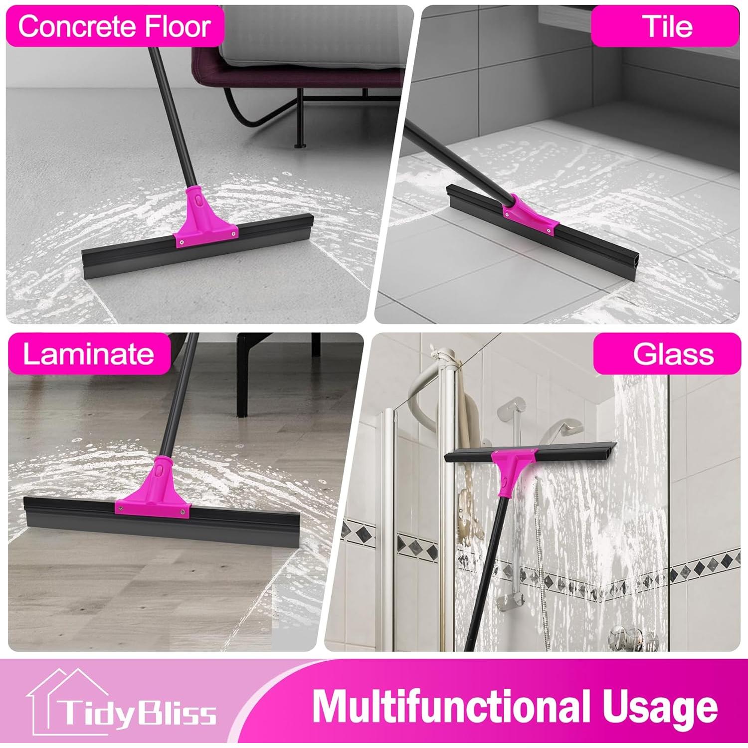 Raspador de Piso TidyBliss con Mango Telescópico 147.8 cm