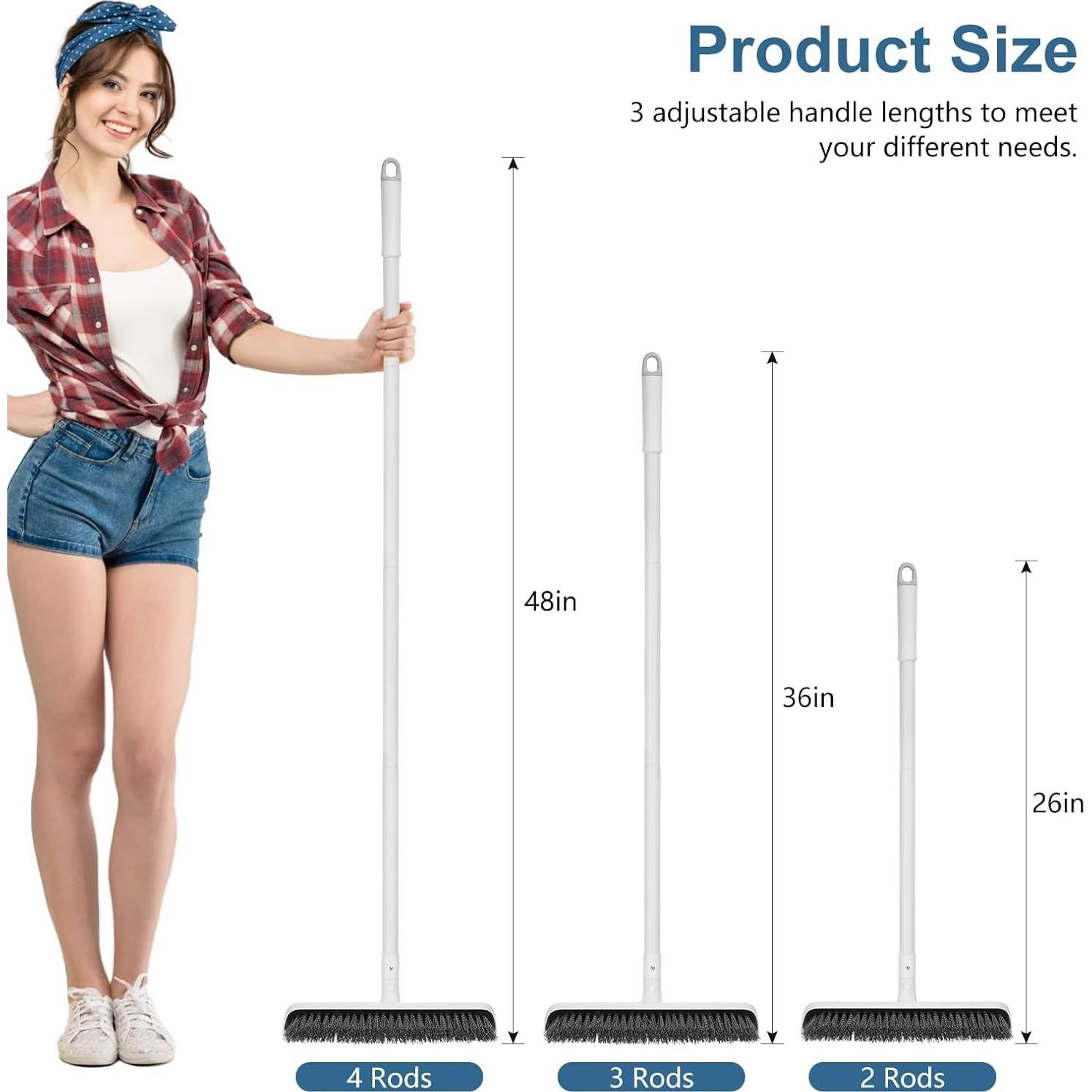Cepillo de Fregado 2 en 1 SetSail con Mango Ajustable 121.92 cm