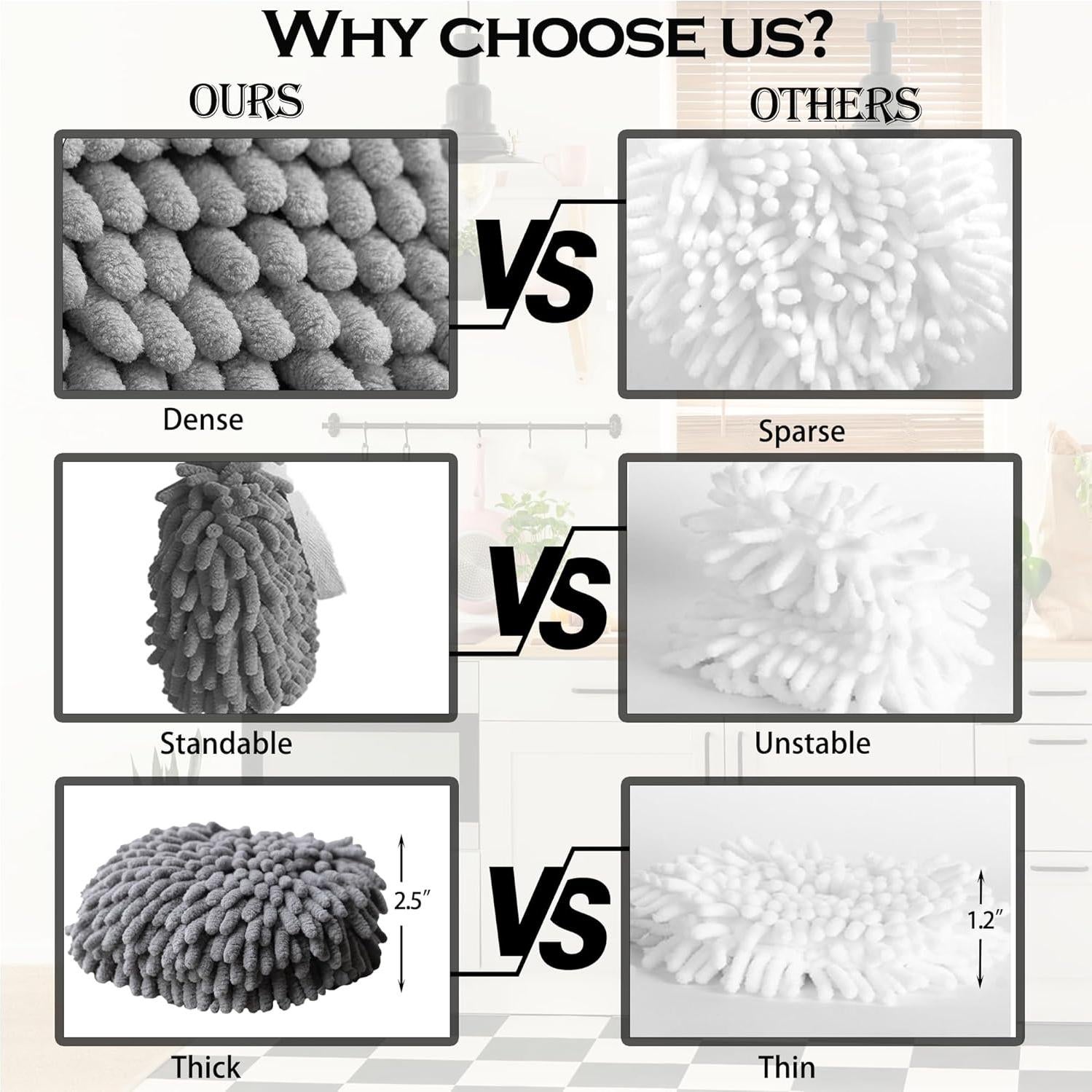 Juego de 2 Toallas de Mano Culinajoy Ultra Absorbentes Gris y Blanco