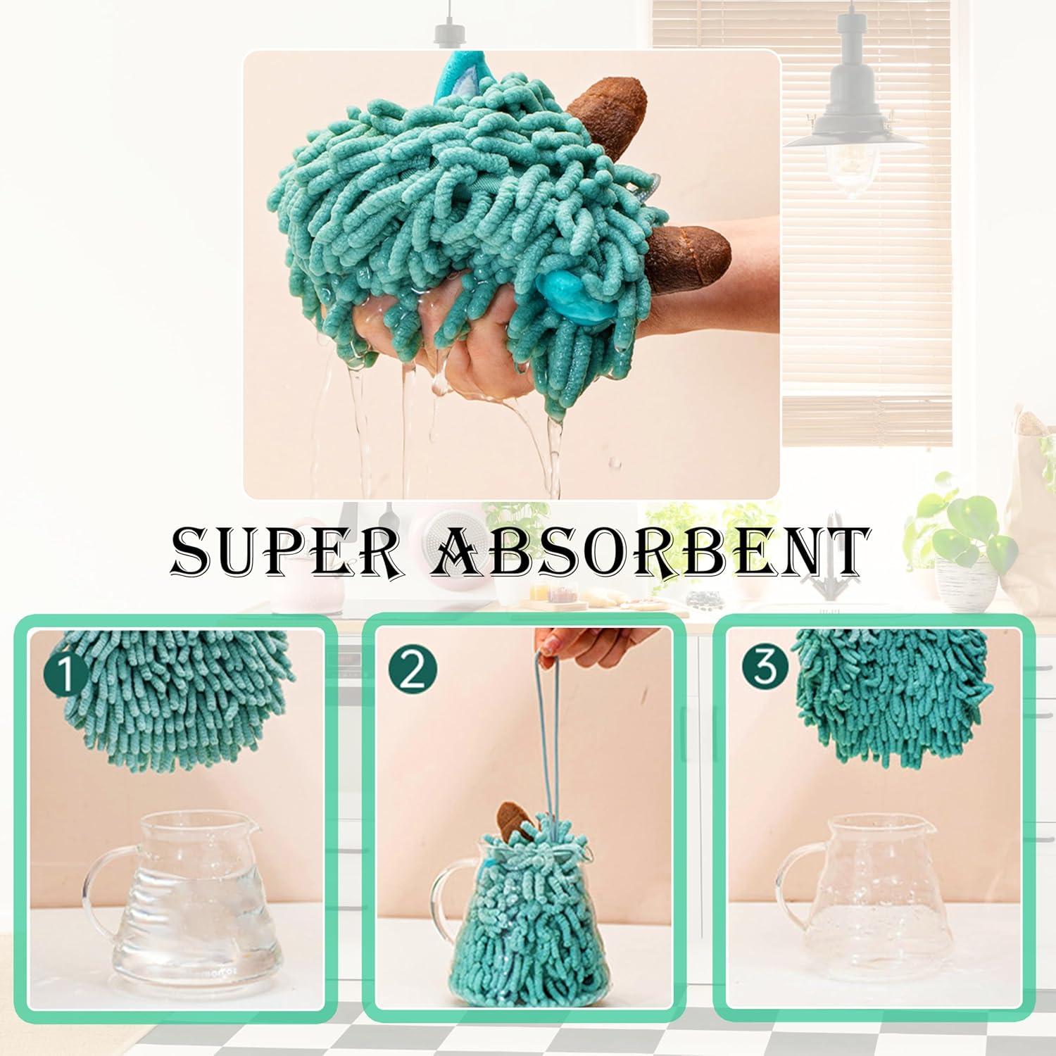 Juego de 2 Toallas de Mano Culinajoy Ultra Absorbentes Gris y Blanco