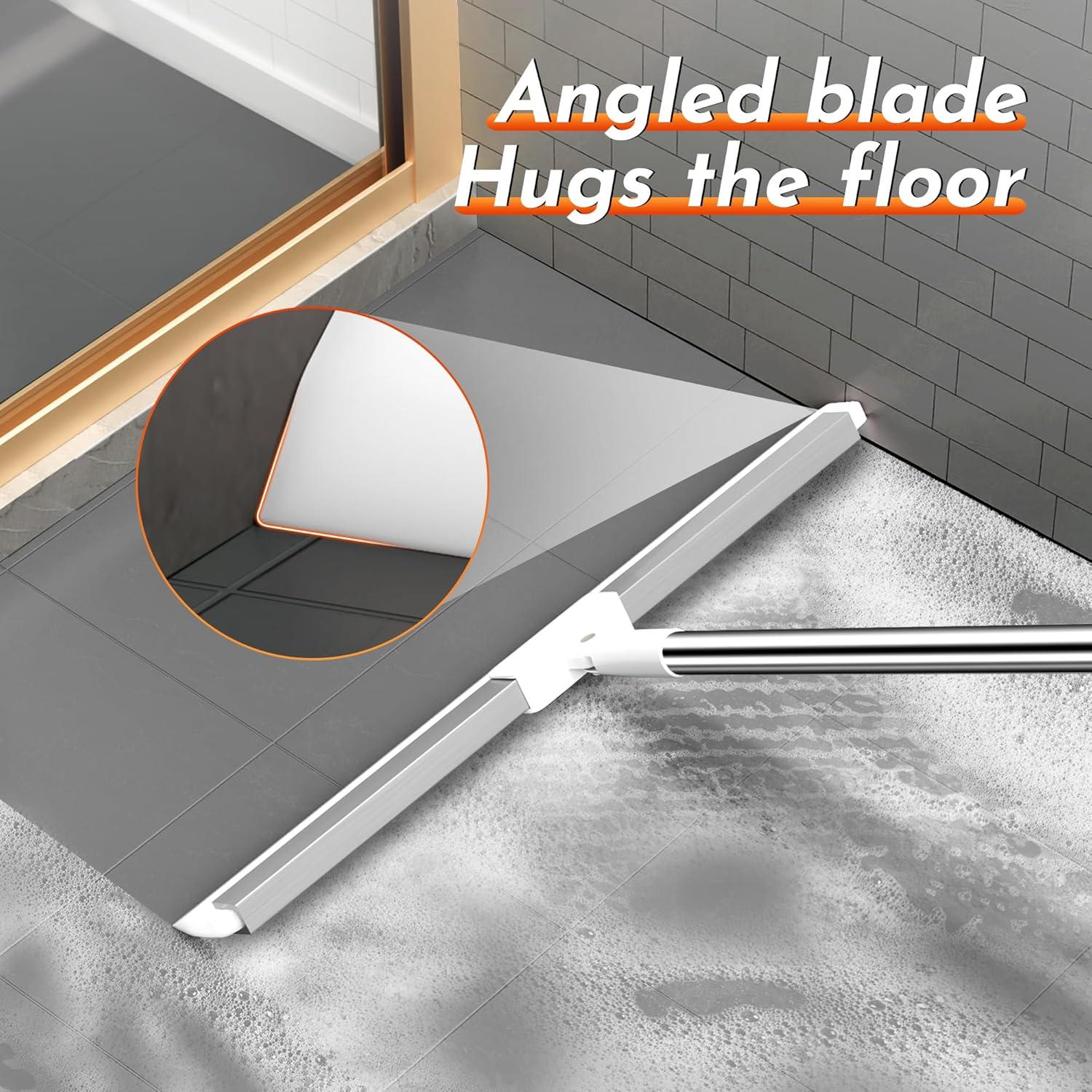 Raspador de Piso TidyTale 165 cm Mango Largo Silicona Rotatorio