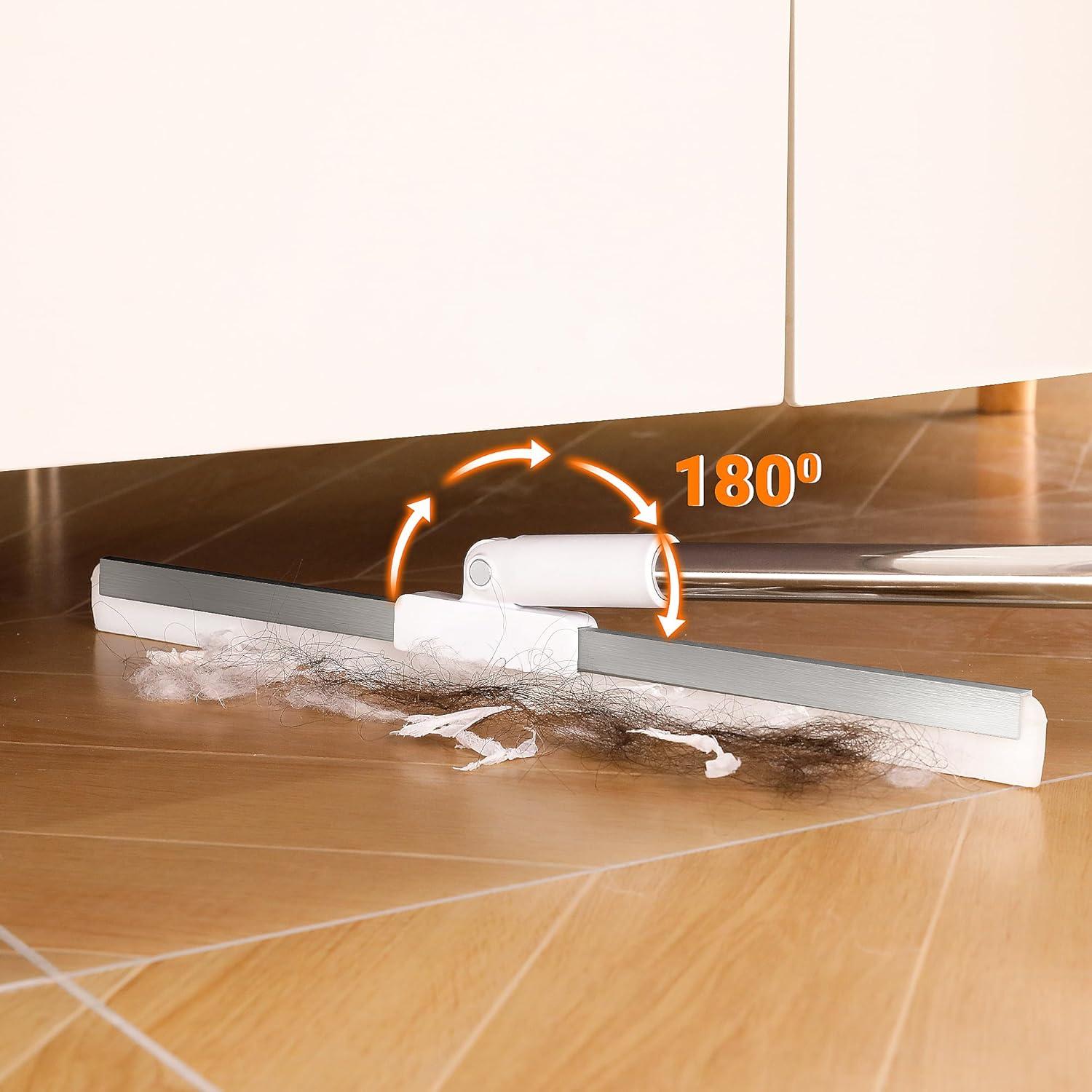 Raspador de Piso TidyTale 165 cm Mango Largo Silicona Rotatorio