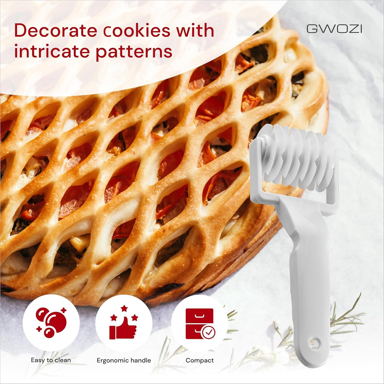 Cortador de Lattice de Masa GWOZI 20x7 cm - Herramienta de Pastelería