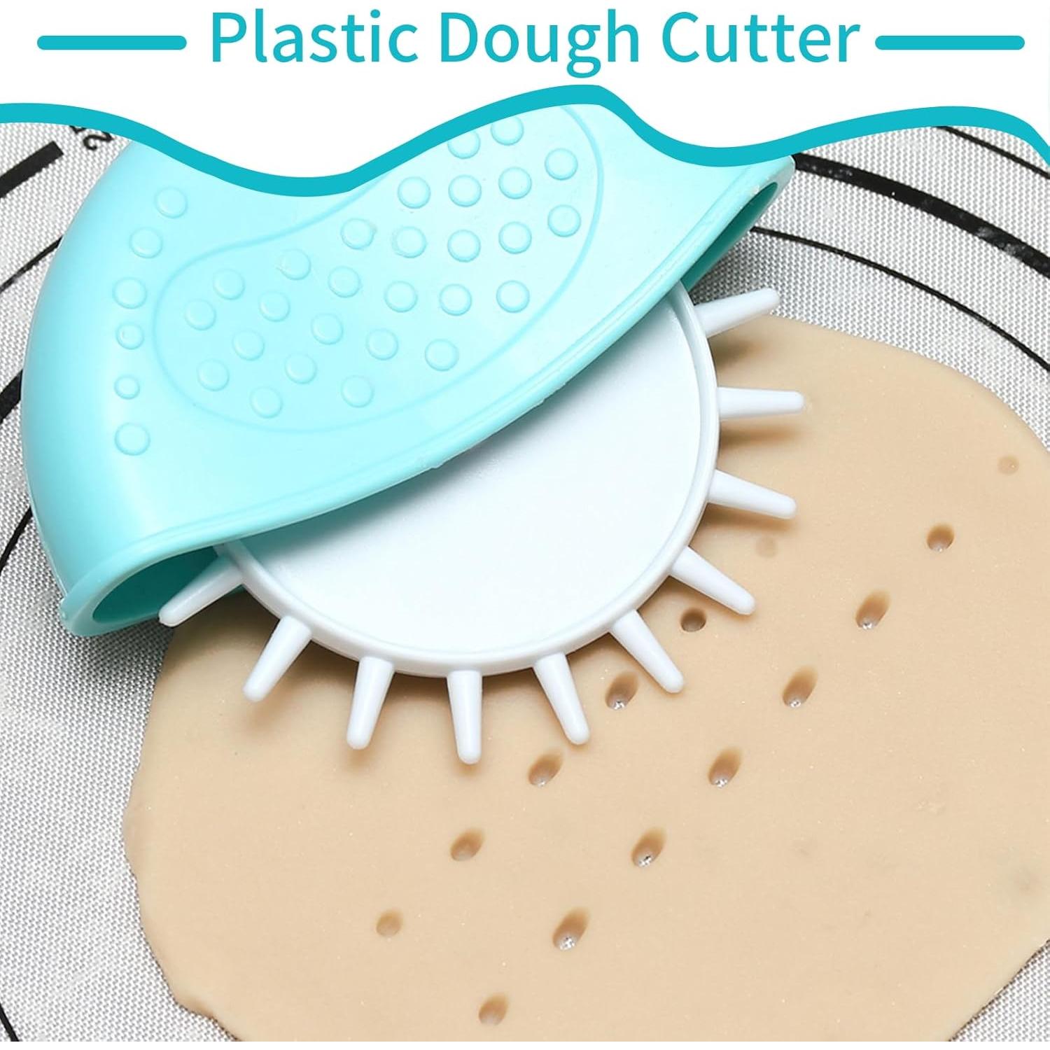 Cortadores de Masa 4PCS Yuecoom - Rodillo Plástico para Pasteles