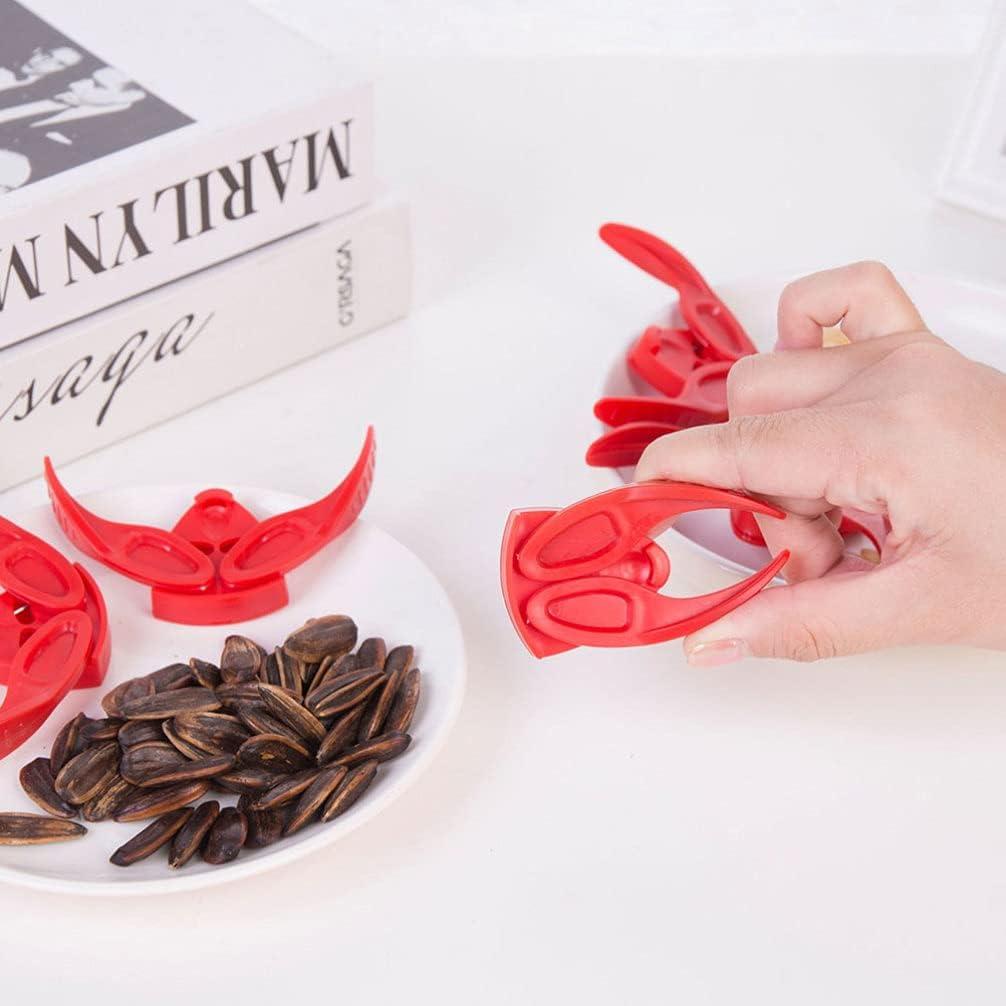 Pinzas de Cocina 6pcs para Nueces y Melón - Rojo