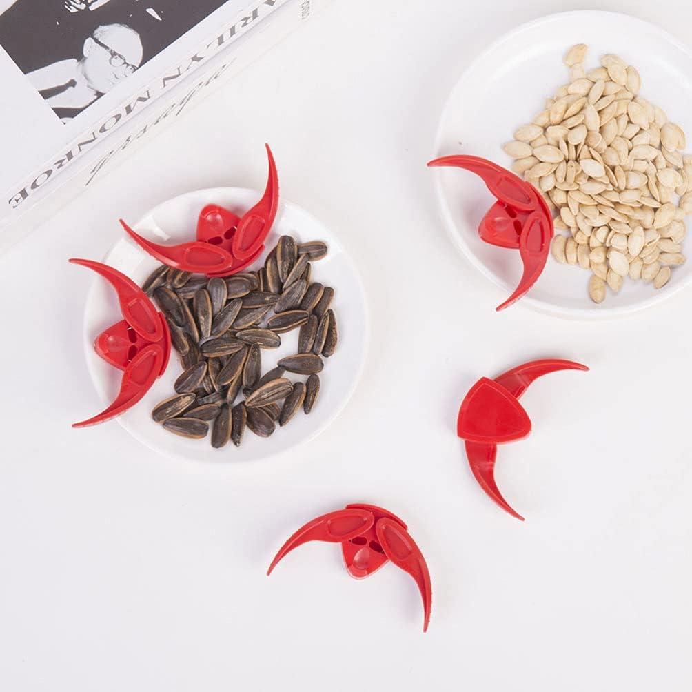 Pinzas de Cocina 6pcs para Nueces y Melón - Rojo