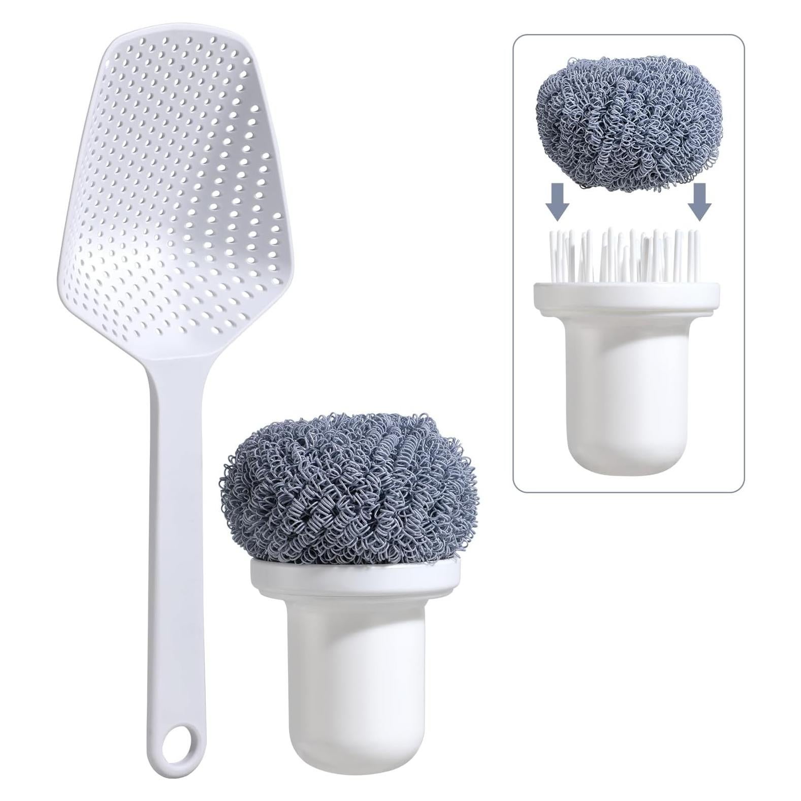 Colador Ranurado NVTED con Mango Largo y Resistente al Calor