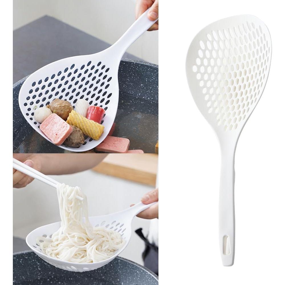 Paquete de 2 cucharas coladoras ranuradas NentMent 33 cm