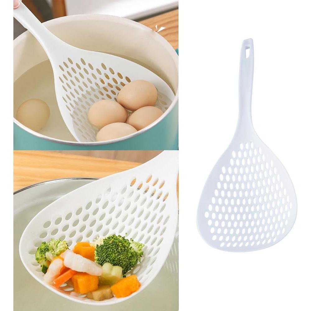 Paquete de 2 cucharas coladoras ranuradas NentMent 33 cm