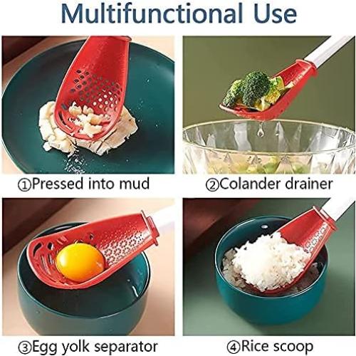 Cuchara de Cocina Multifuncional 6 en 1 Flecha de Cupido - Rojo