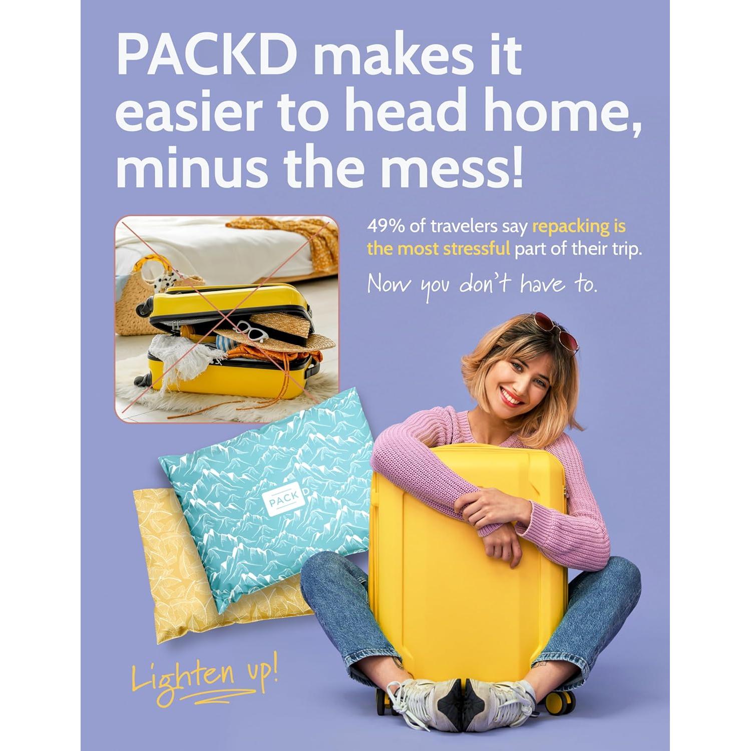 Bolsas de Envío PACKD Prepagadas y Preetiquetadas - 3 Piezas 38x48cm