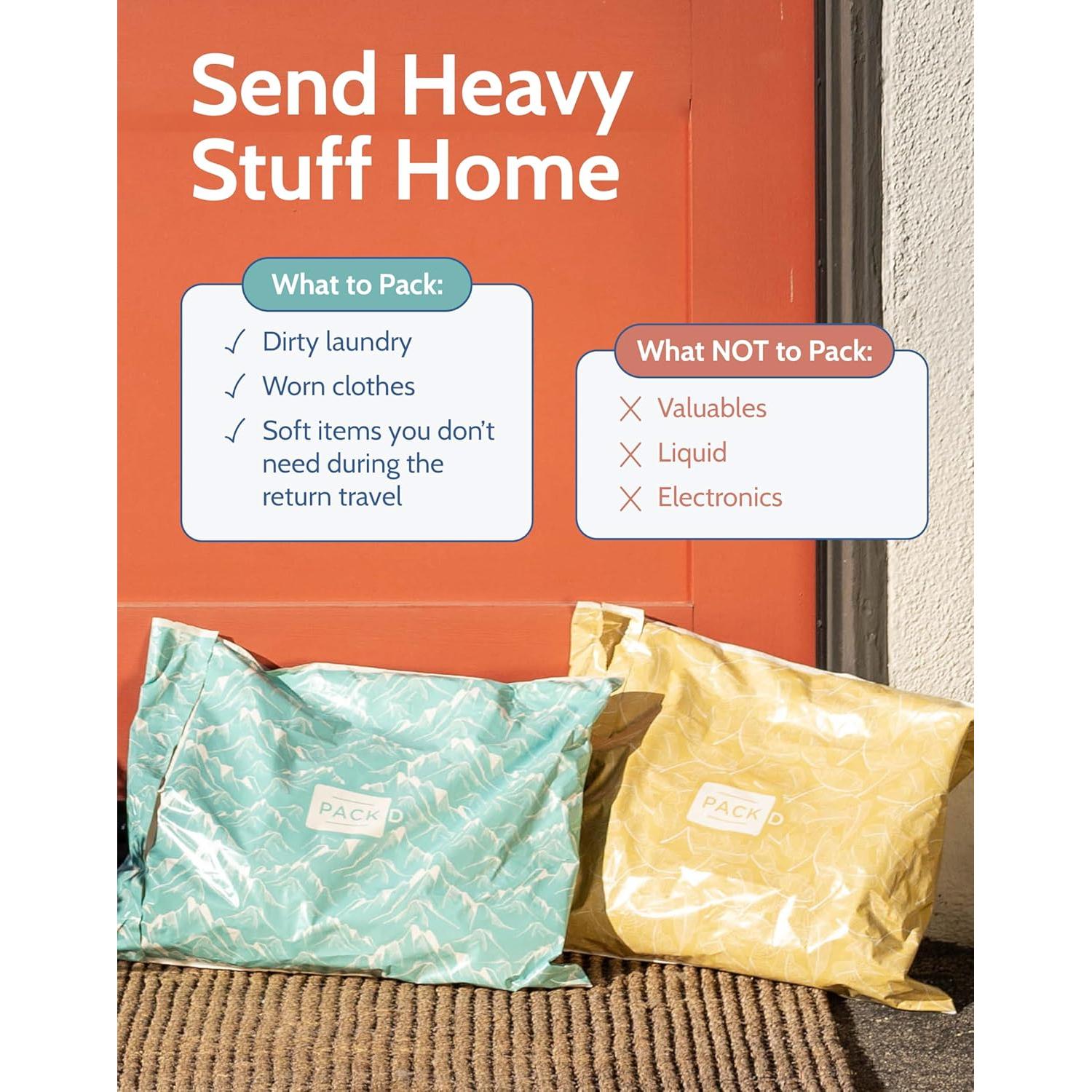 Bolsas de Envío PACKD Prepagadas y Preetiquetadas - 3 Piezas 38x48cm