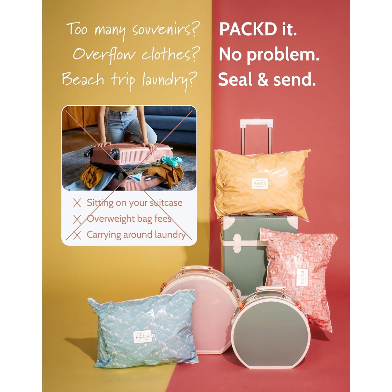 Bolsas de Envío PACKD Prepagadas y Preetiquetadas - 3 Piezas 38x48cm