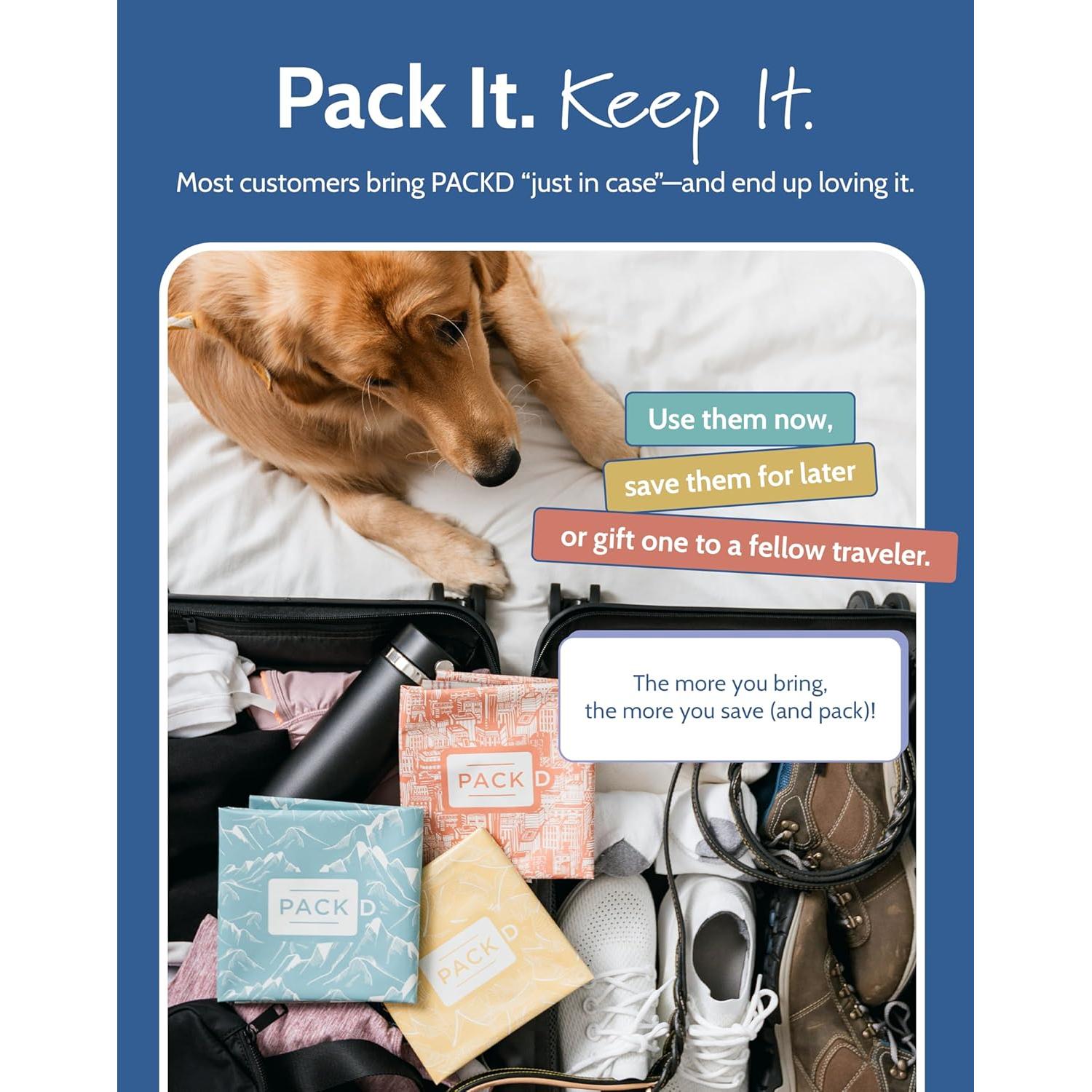 Bolsas de Envío PACKD Prepagadas y Preetiquetadas - 3 Piezas 38x48cm