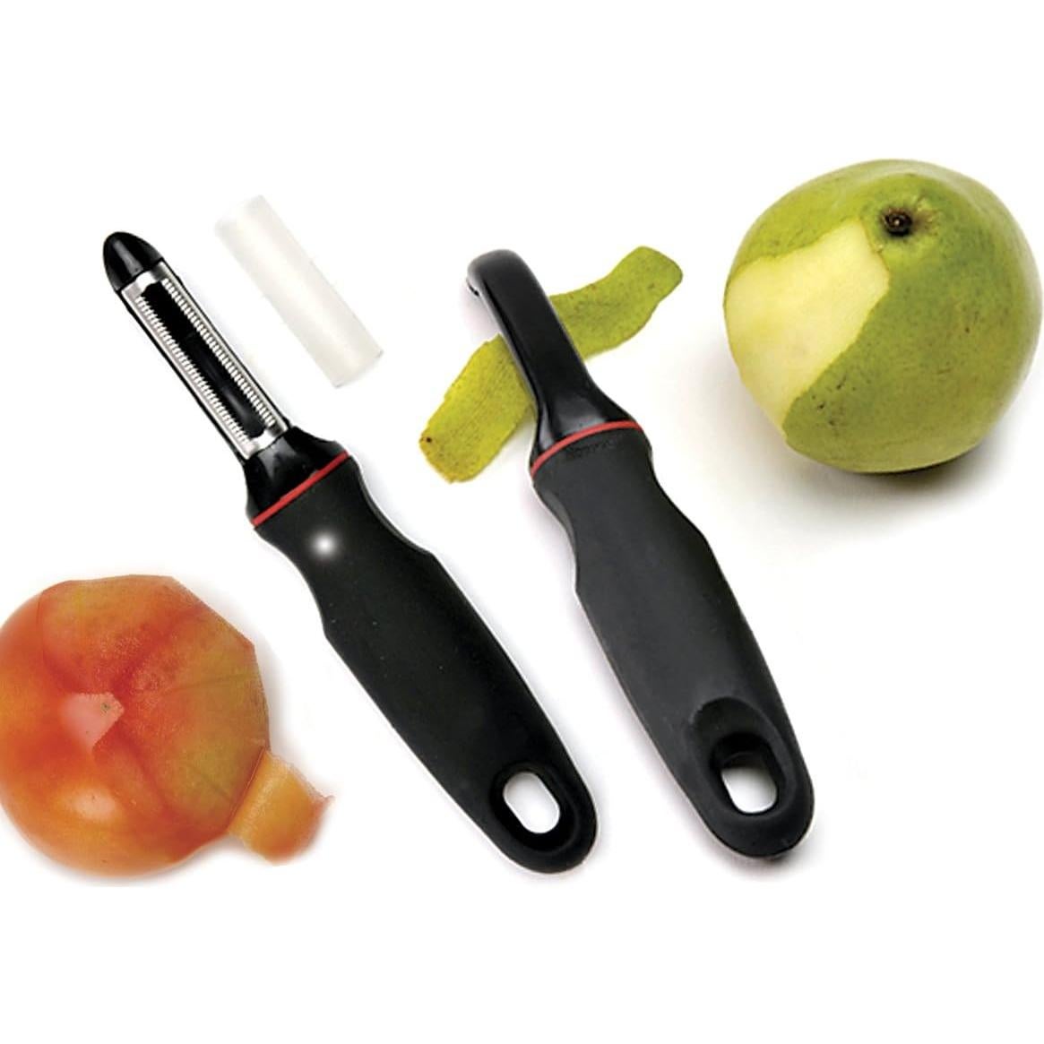 Pelador de Piel Suave Norpro 109 - Acero Inoxidable Ergonómico