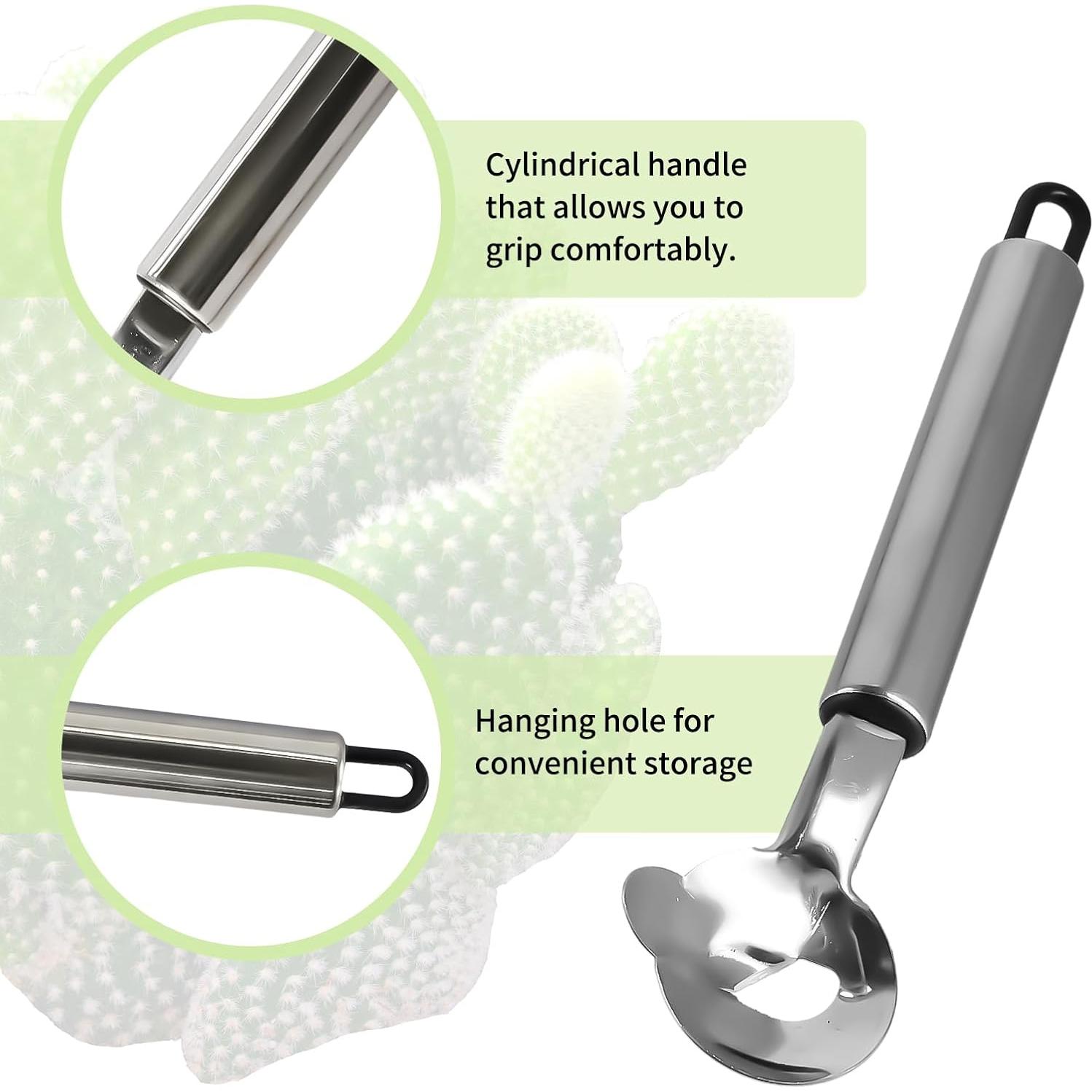 Herramienta Peladora de Cactus PKRFCJ 3 Piezas Acero Inoxidable