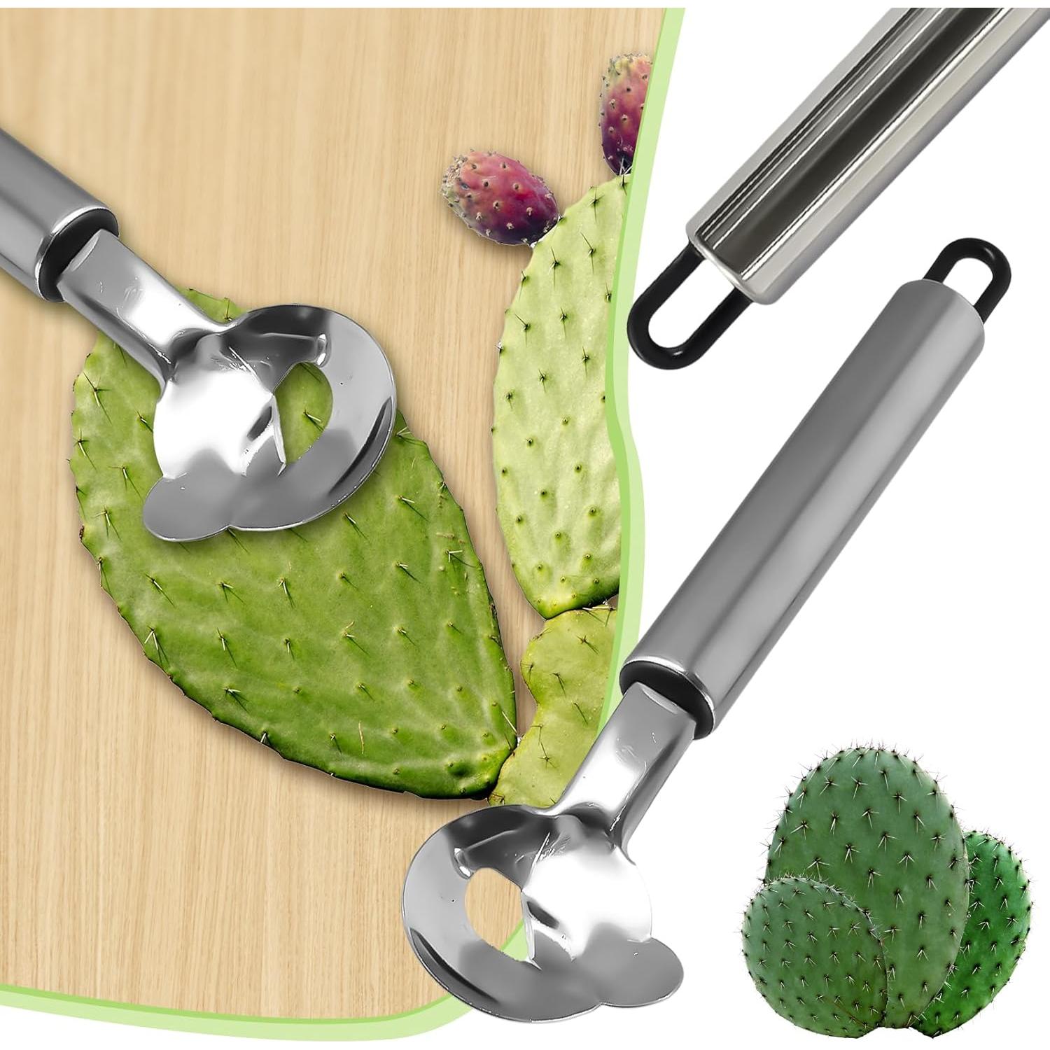Herramienta Peladora de Cactus PKRFCJ 3 Piezas Acero Inoxidable