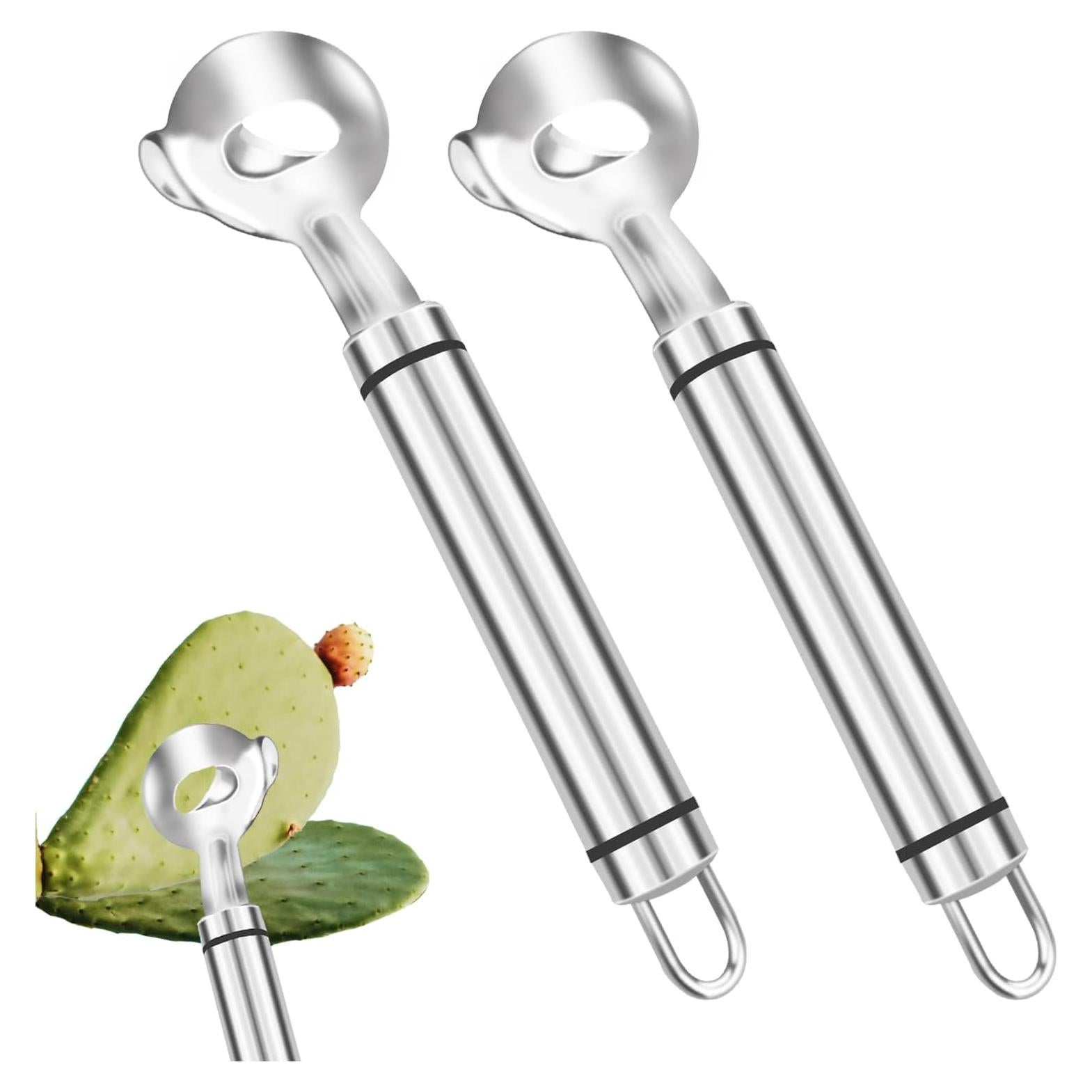 2 Piezas Pelador de Cactus Aecsze Acero Inoxidable 18.5 cm
