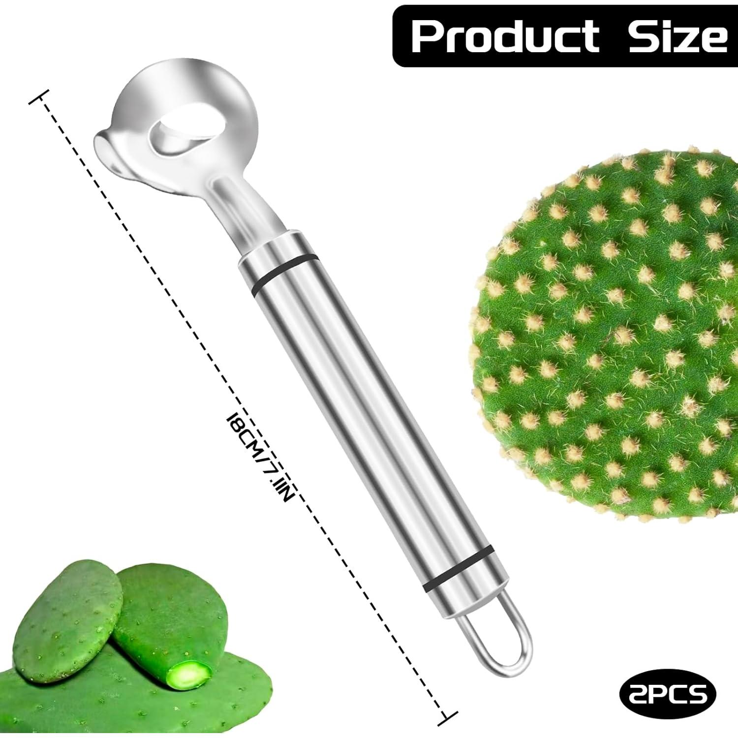 2 Piezas Pelador de Cactus Aecsze Acero Inoxidable 18.5 cm
