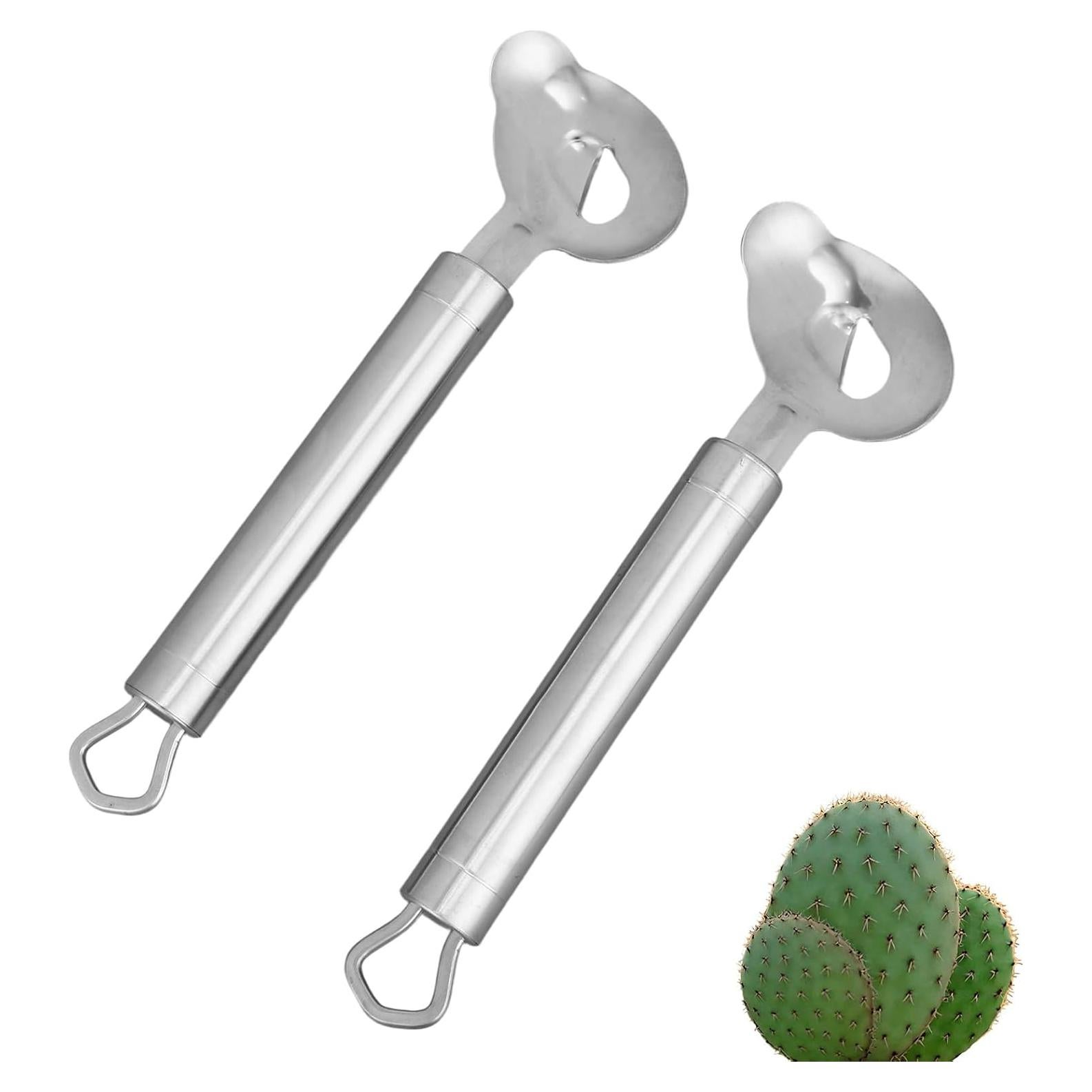 Cuchara Peladora de Cactus 2 Piezas Lasuroa Acero Inoxidable