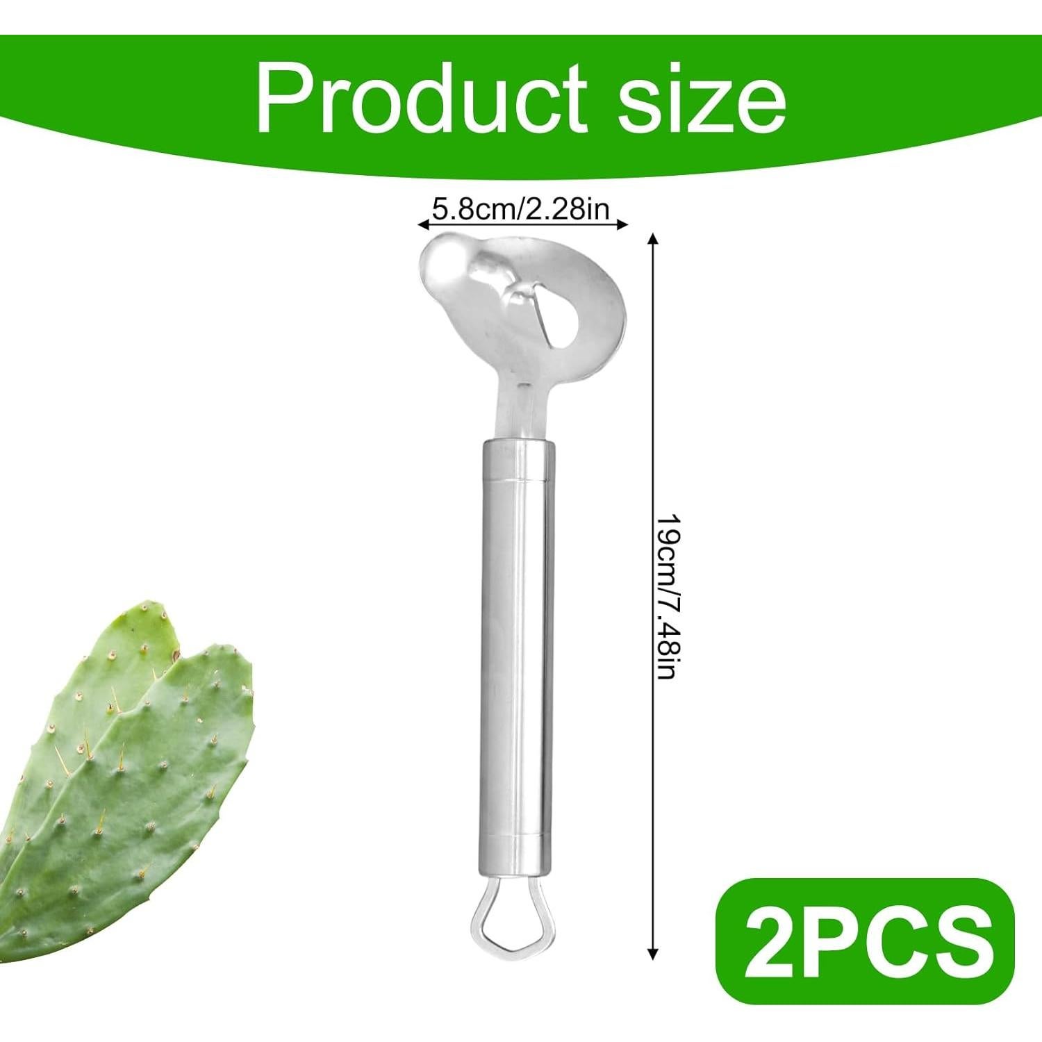 Cuchara Peladora de Cactus 2 Piezas Lasuroa Acero Inoxidable