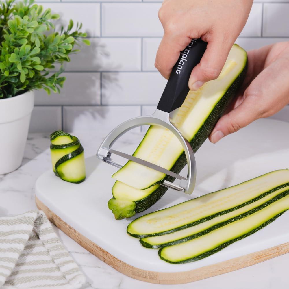 Pelador Microplane XL Profesional de Acero Inoxidable para Verduras y Frutas