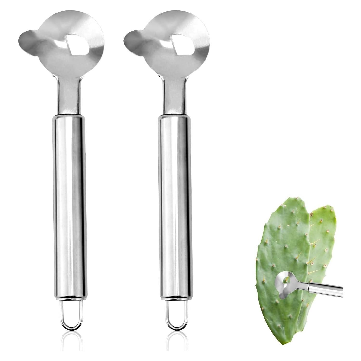 2 Peladores de Cuchara de Acero Inoxidable Lasuroa 18cm