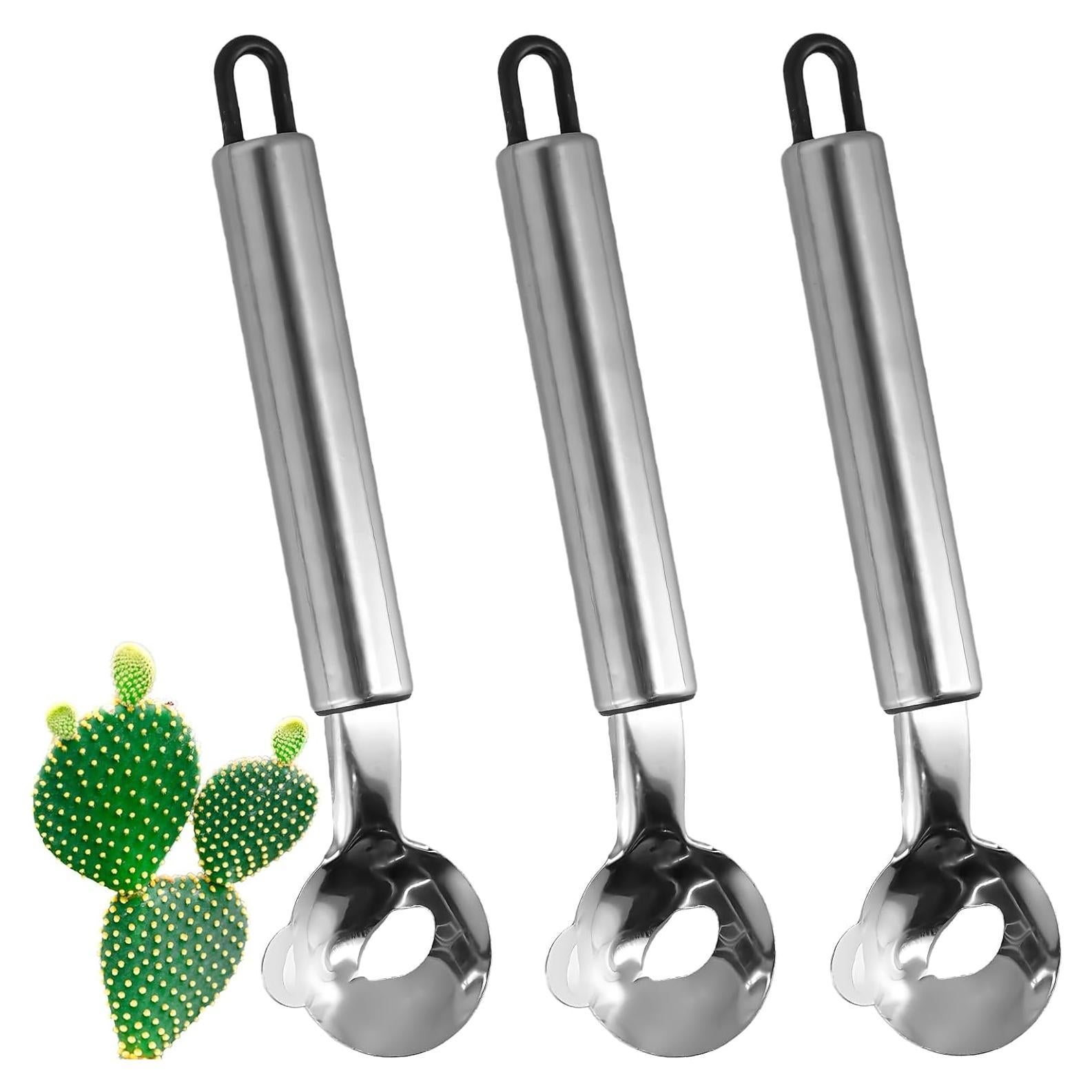 3 Piezas Pelador de Cactus Panthra Acero Inoxidable 19cm