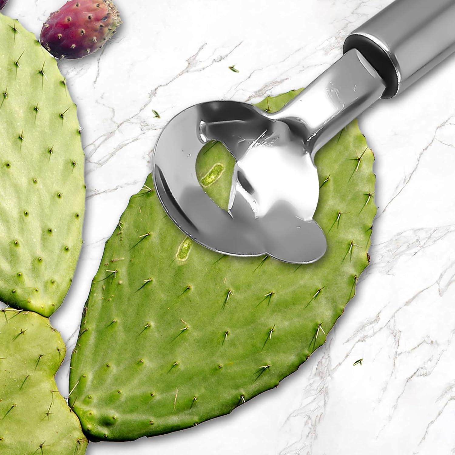 3 Piezas Pelador de Cactus Panthra Acero Inoxidable 19cm