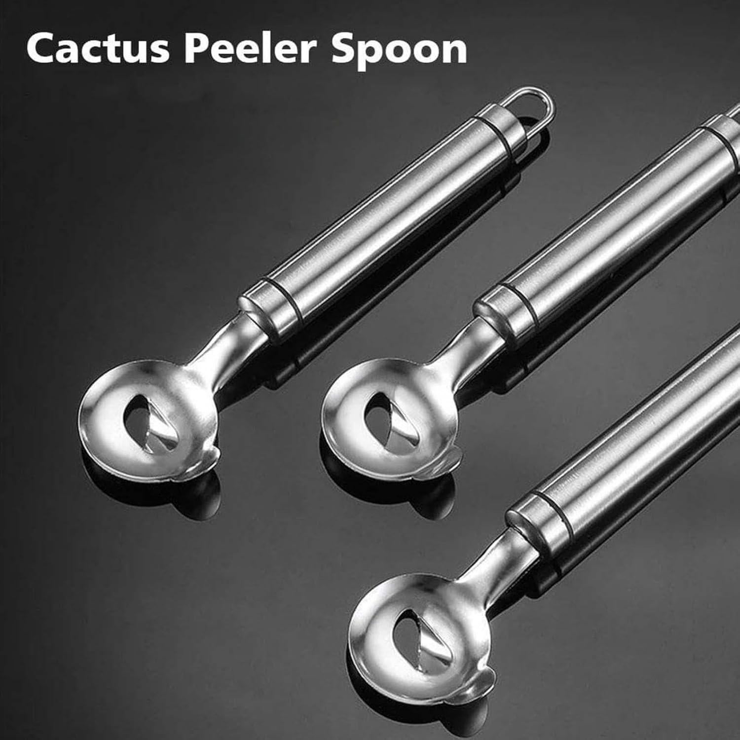 Cuchillo Pelador de Cactus ANMUYUM 3PCS Acero Inoxidable