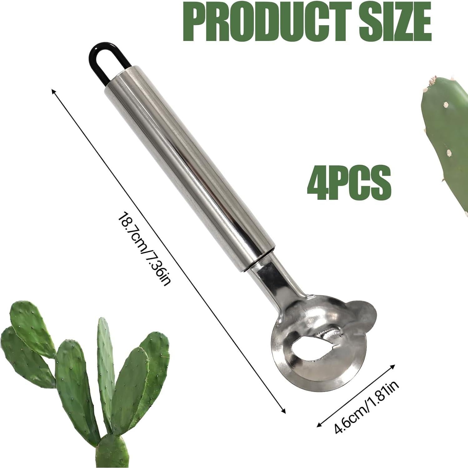 Set de 4 Peladores de Cactus Xorim de Acero Inoxidable 18.8 cm