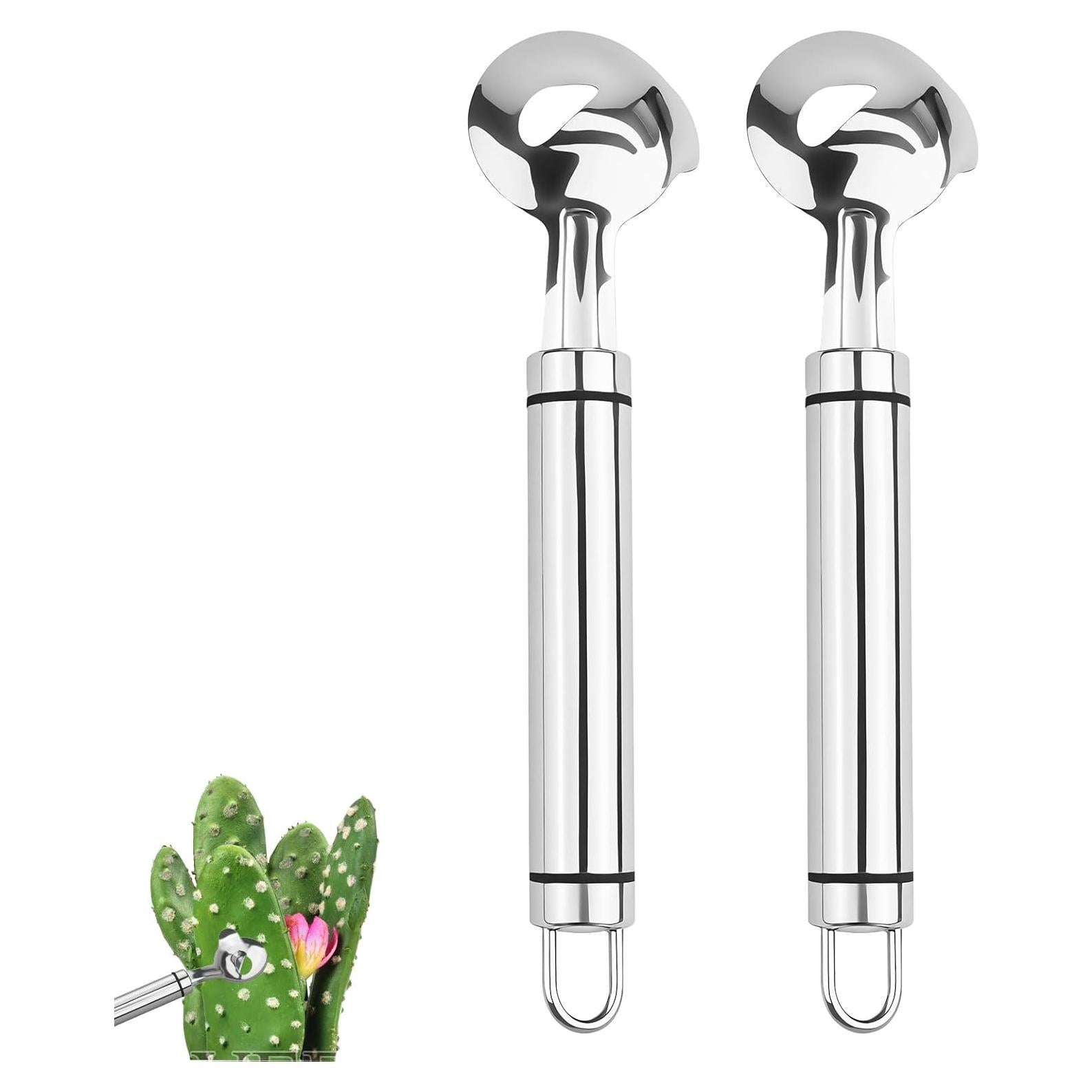 Herramienta para Pelar Cactus Notoke 2 Piezas Acero Inoxidable