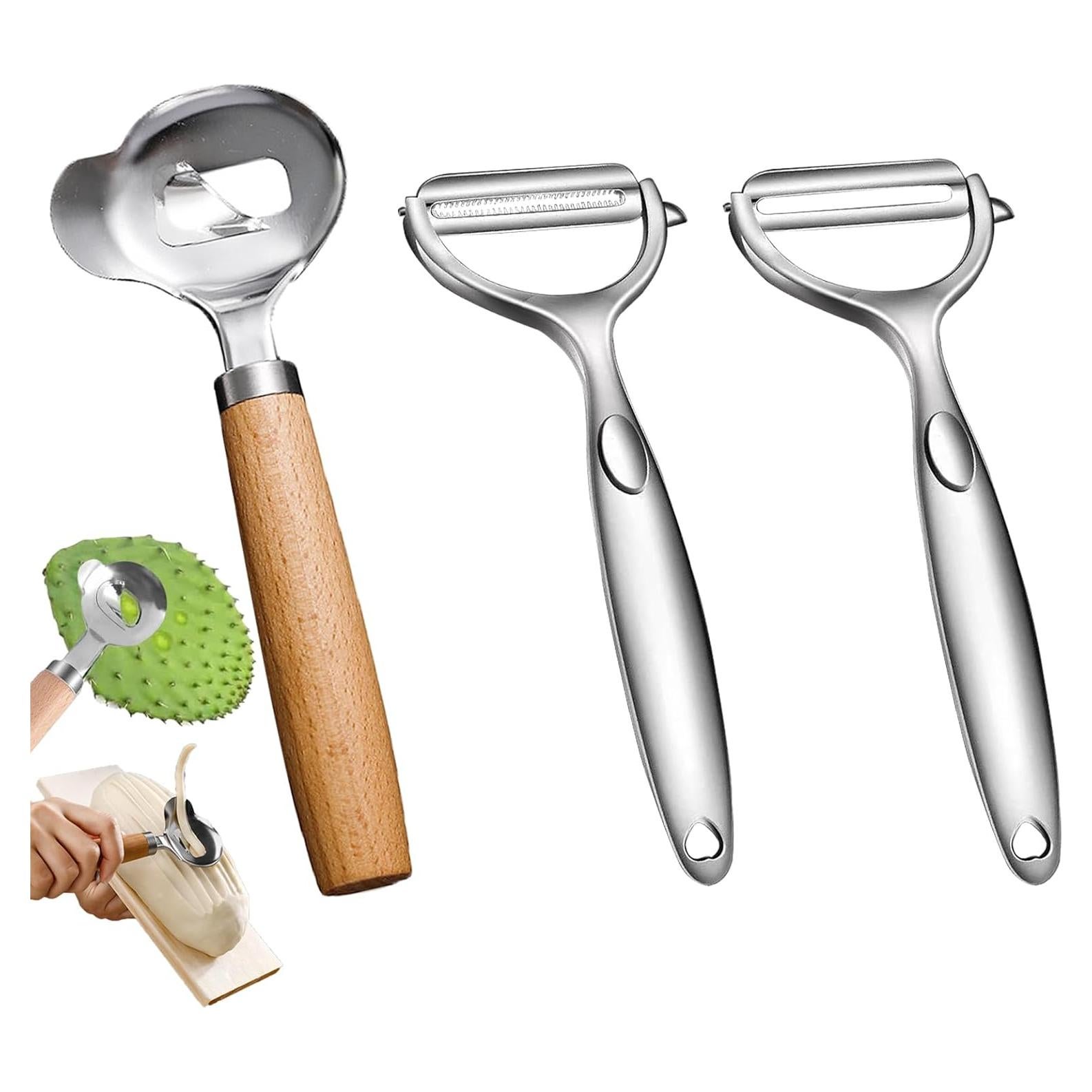 Juego de Herramientas para Pelar Cactus TOAINRSI - Acero Inoxidable
