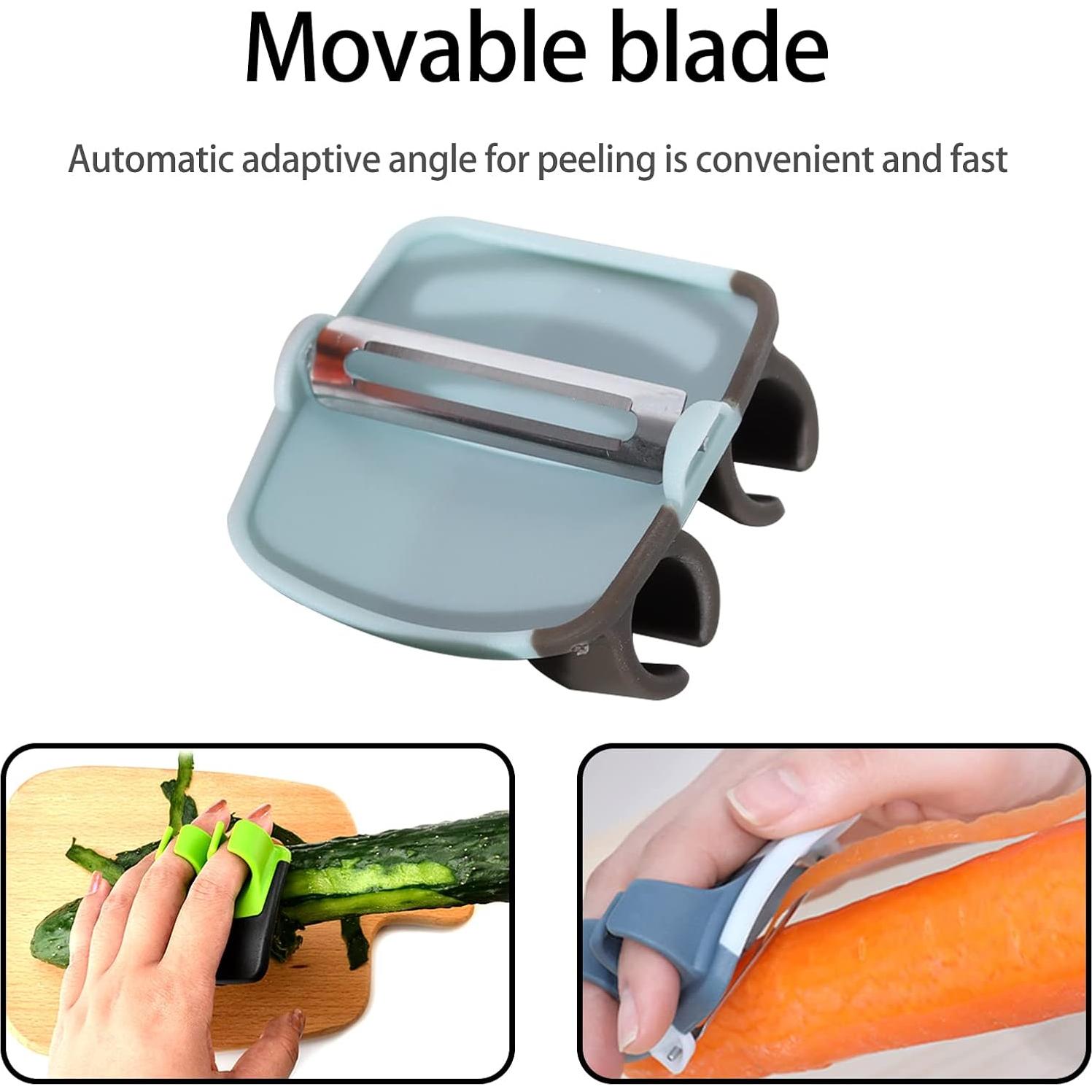 Pelador de Frutas de Palma CONSIO 4 Piezas Silicona Ergonomico