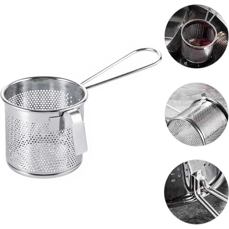 Colador de Malla Luxshiny 16.5x8x7cm Acero Inoxidable