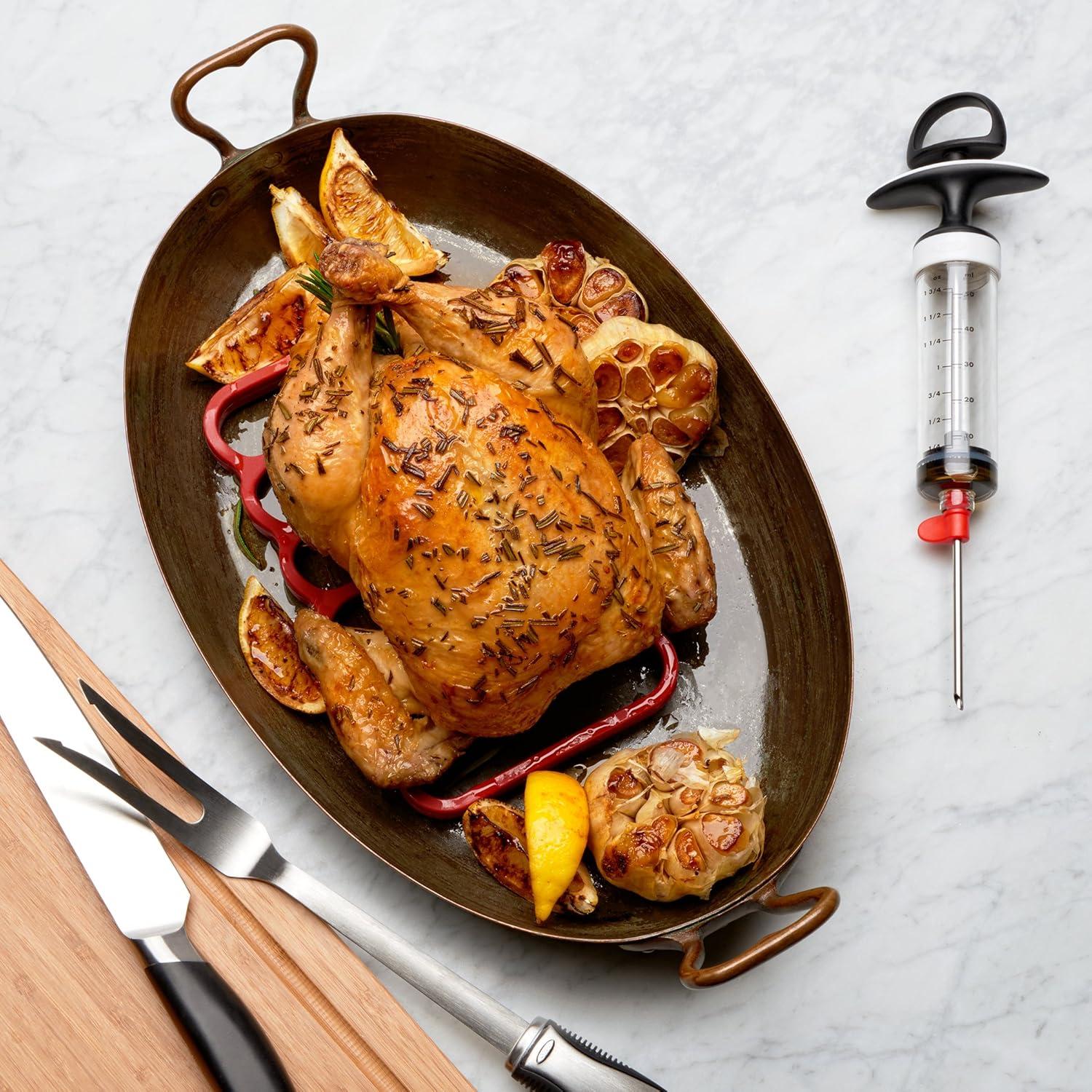 Soportes de Silicona para Asar OXO Good Grips, Paquete de 2, Rojo