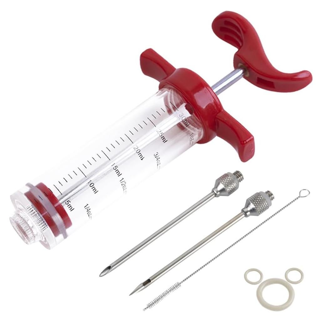 Jeringa de Inyección de Marinada Ofargo 30 ml Roja con Recetas