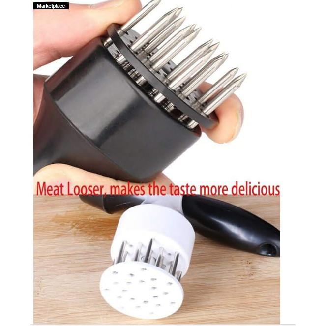 2 pc Meat Tenderizer, 16 Blades Stainless Steel Meat Tenderizer Needles.