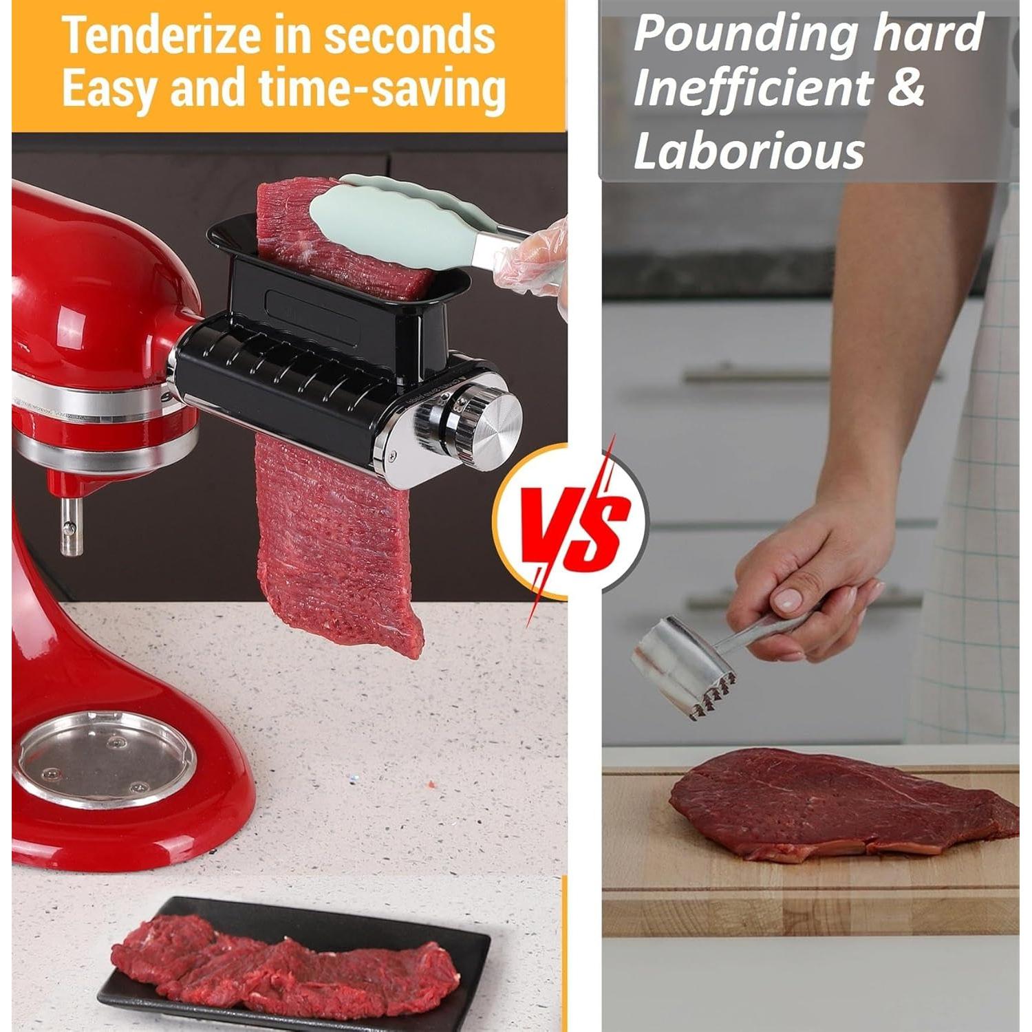 Accesorio Aplanador de Carne FavorKit para KitchenAid - 3 Grosor Ajustable