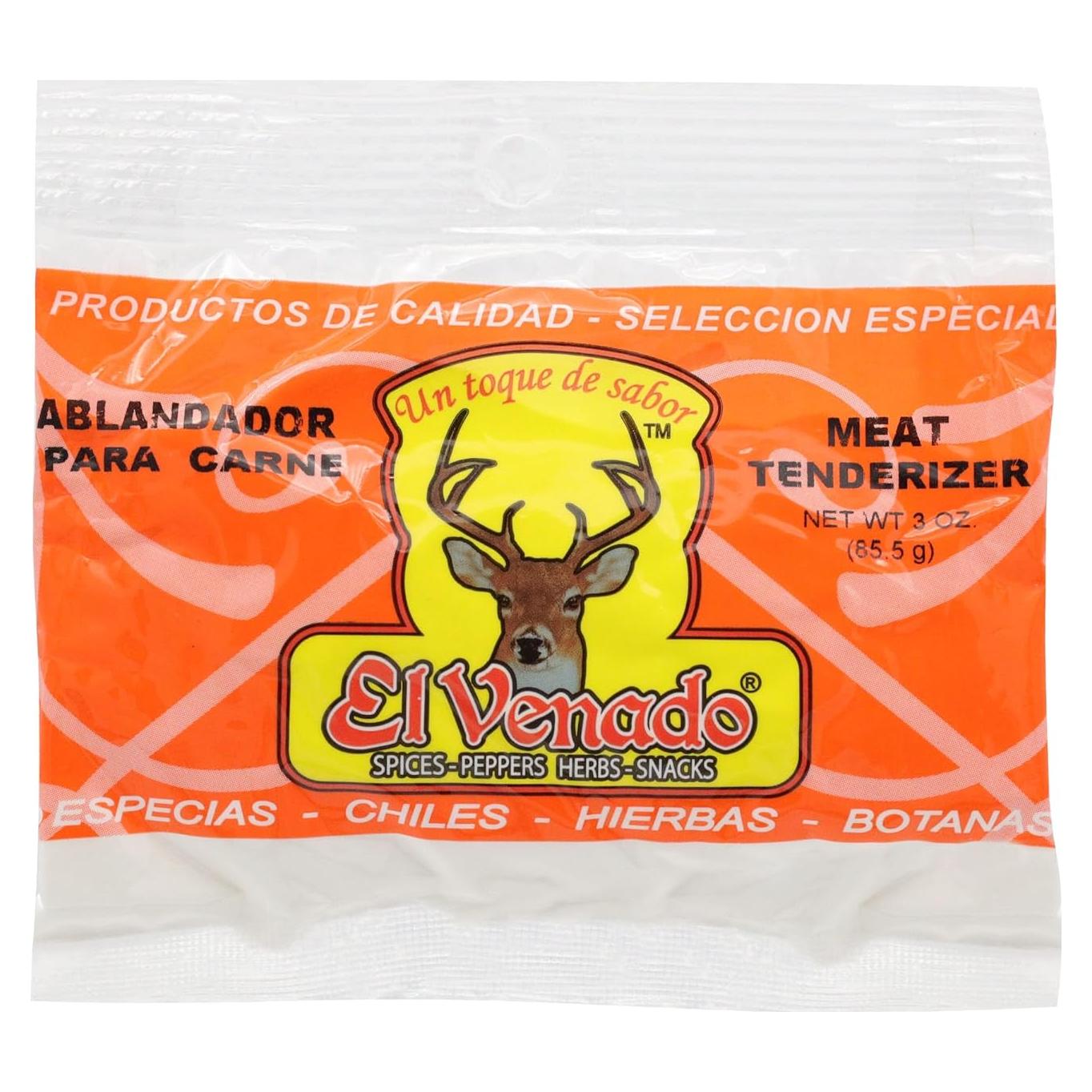 Ablandador de Carne El Venado 85g - Polvo Sin Sazonar