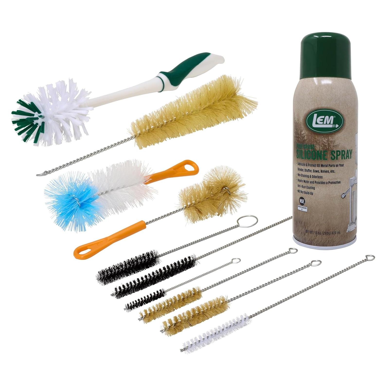 Kit de Limpieza para Molinillo de Carne LEM 686 - 10 Cepillos y Spray