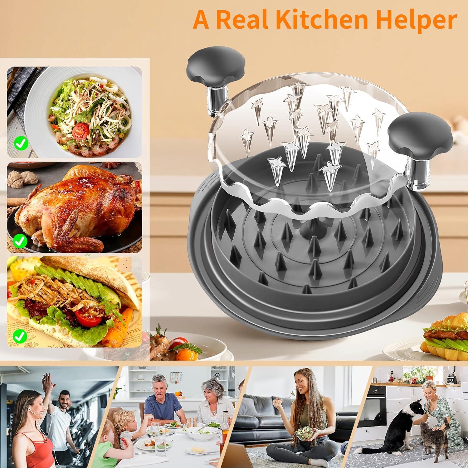 Kit de Preparación de Carne ONAIIX - Desmenuzador, Ablandador y Tijeras