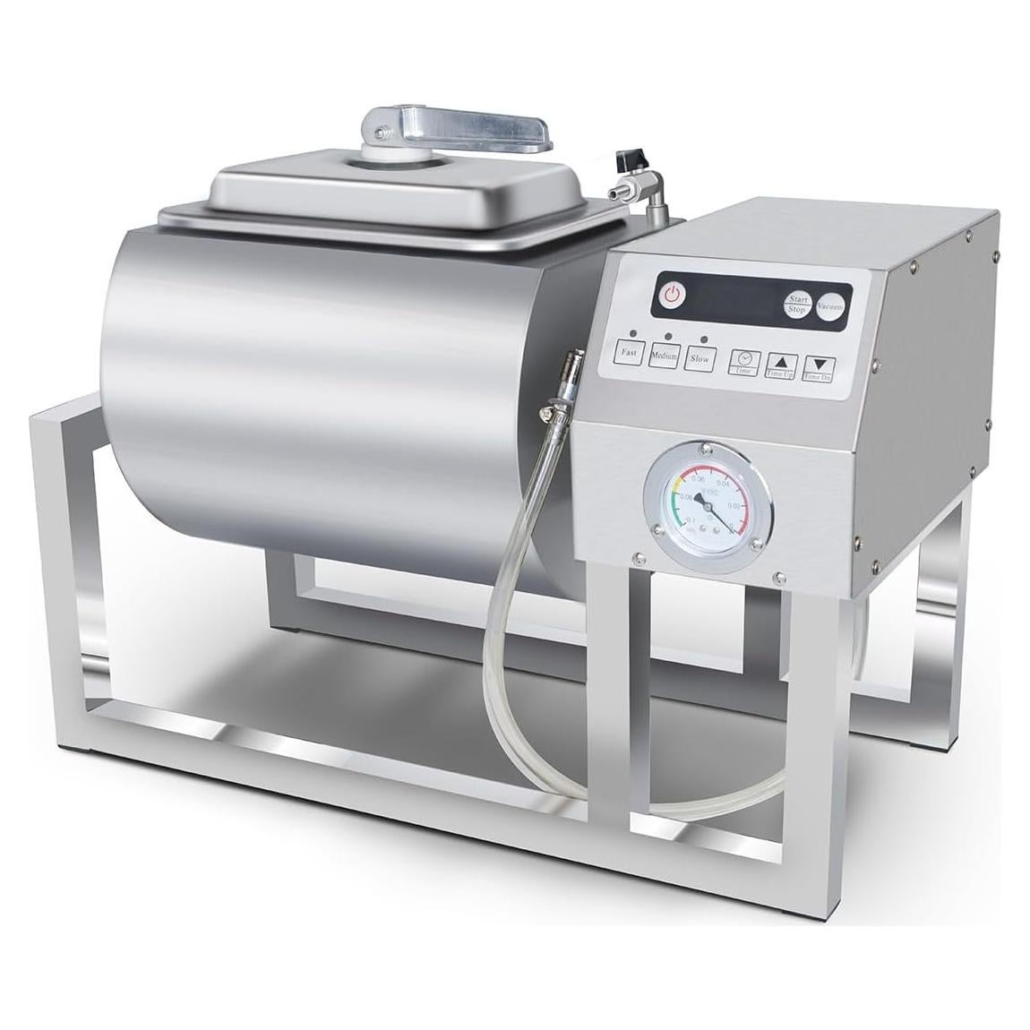 Tumbler de Vacío CLIVIA 18L para Marinado de Carne Acero Inoxidable