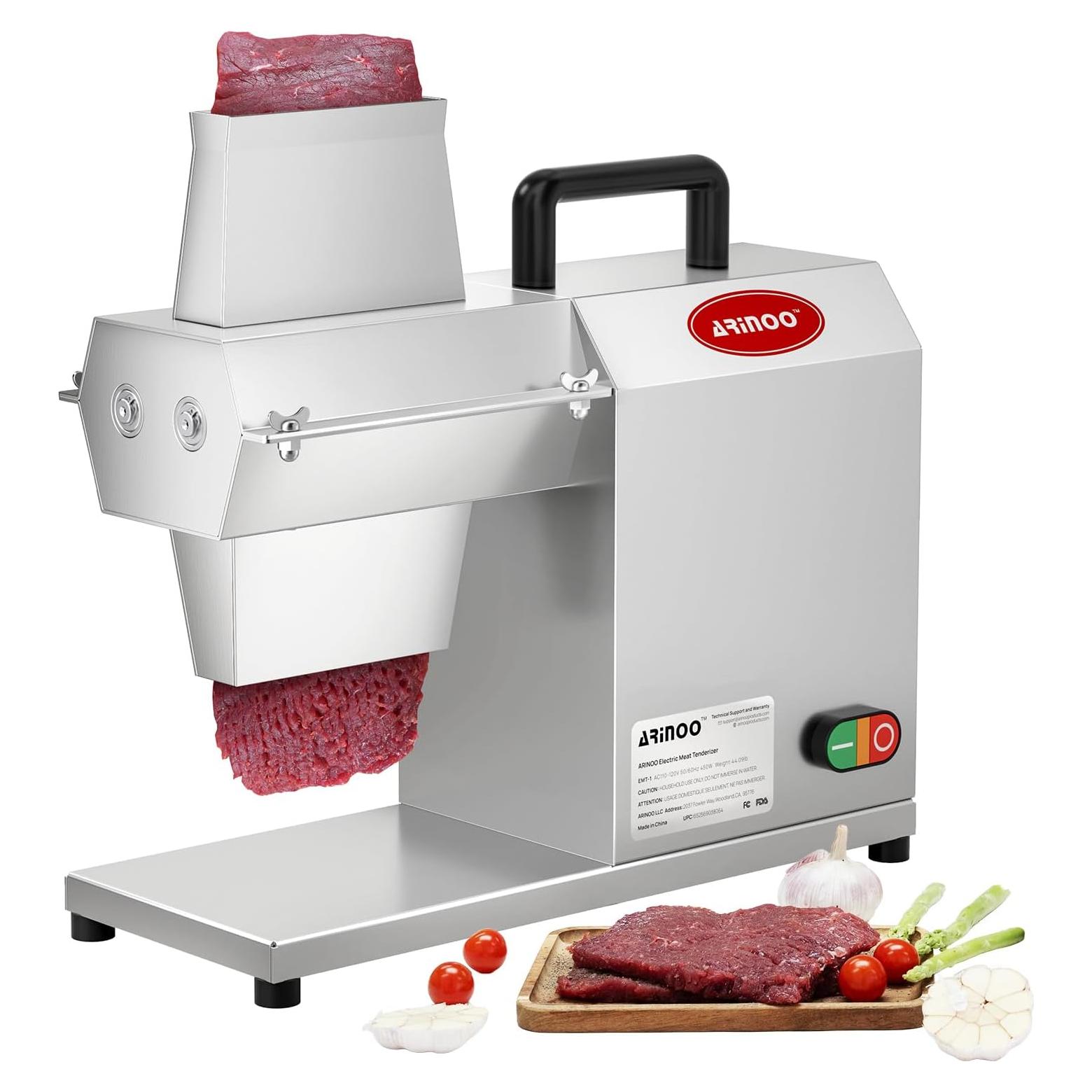 Ablandador de Carne Eléctrico ARINOO 450W con 54 Cuchillas