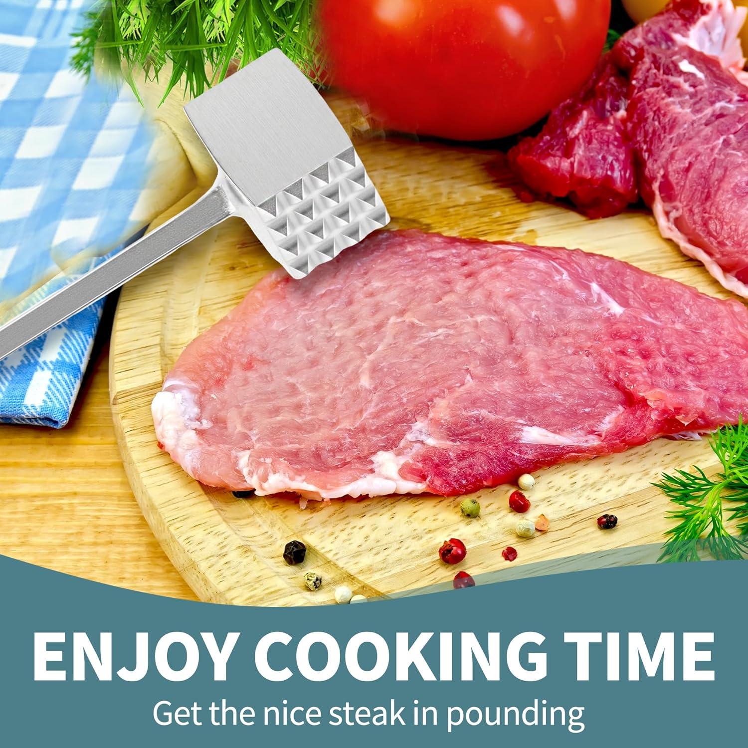 Mazo Ablandador de Carne VOCOSTE de Aluminio Doble Cara 19x4cm