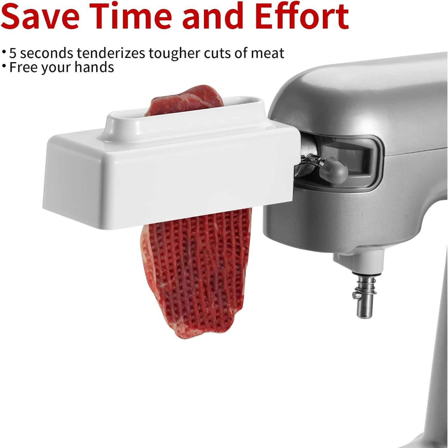 Ablandador de Carne Ruioaw para Batidora de Pie, Acero Inoxidable