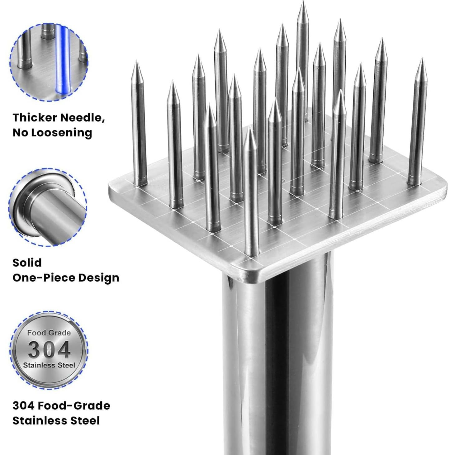 Ablandador de Carne Aihomo Acero Inoxidable 304 18 Agujas